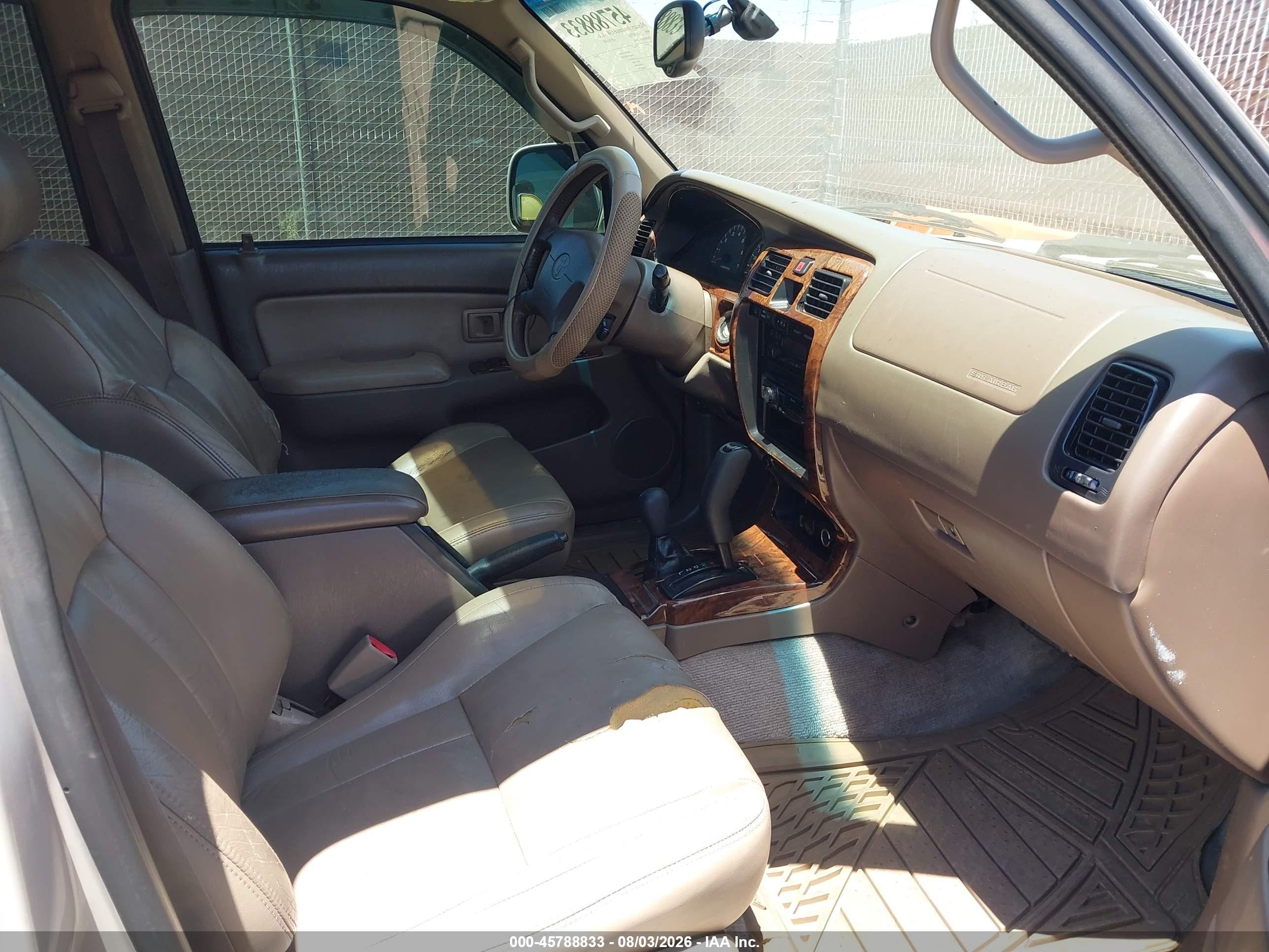 1999 Toyota 4runner Limited V6 Champagne vin: JT3HN87R1X0258744