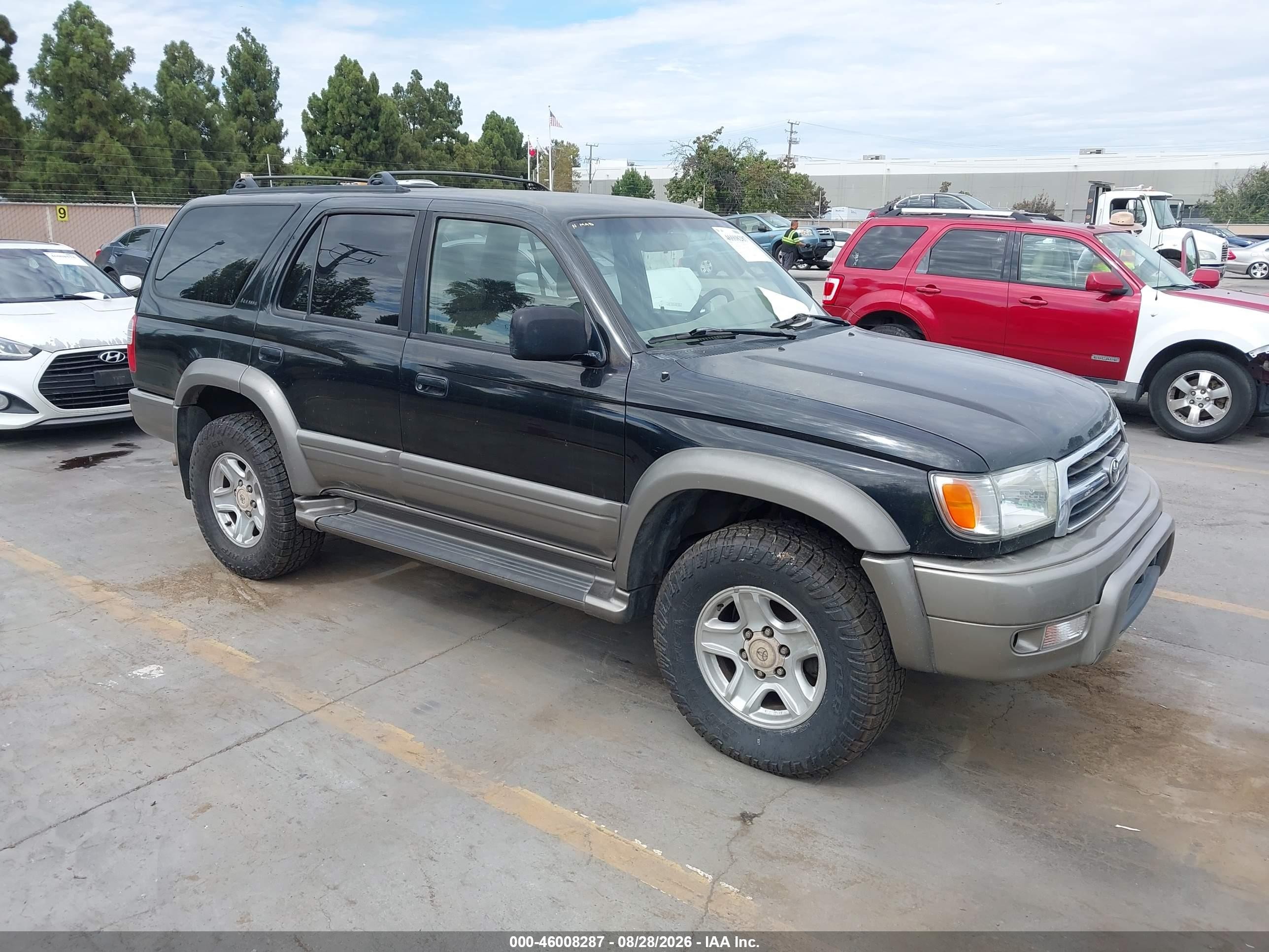 1999 Toyota 4runner Limited V6 Black vin: JT3HN87R1X9019481