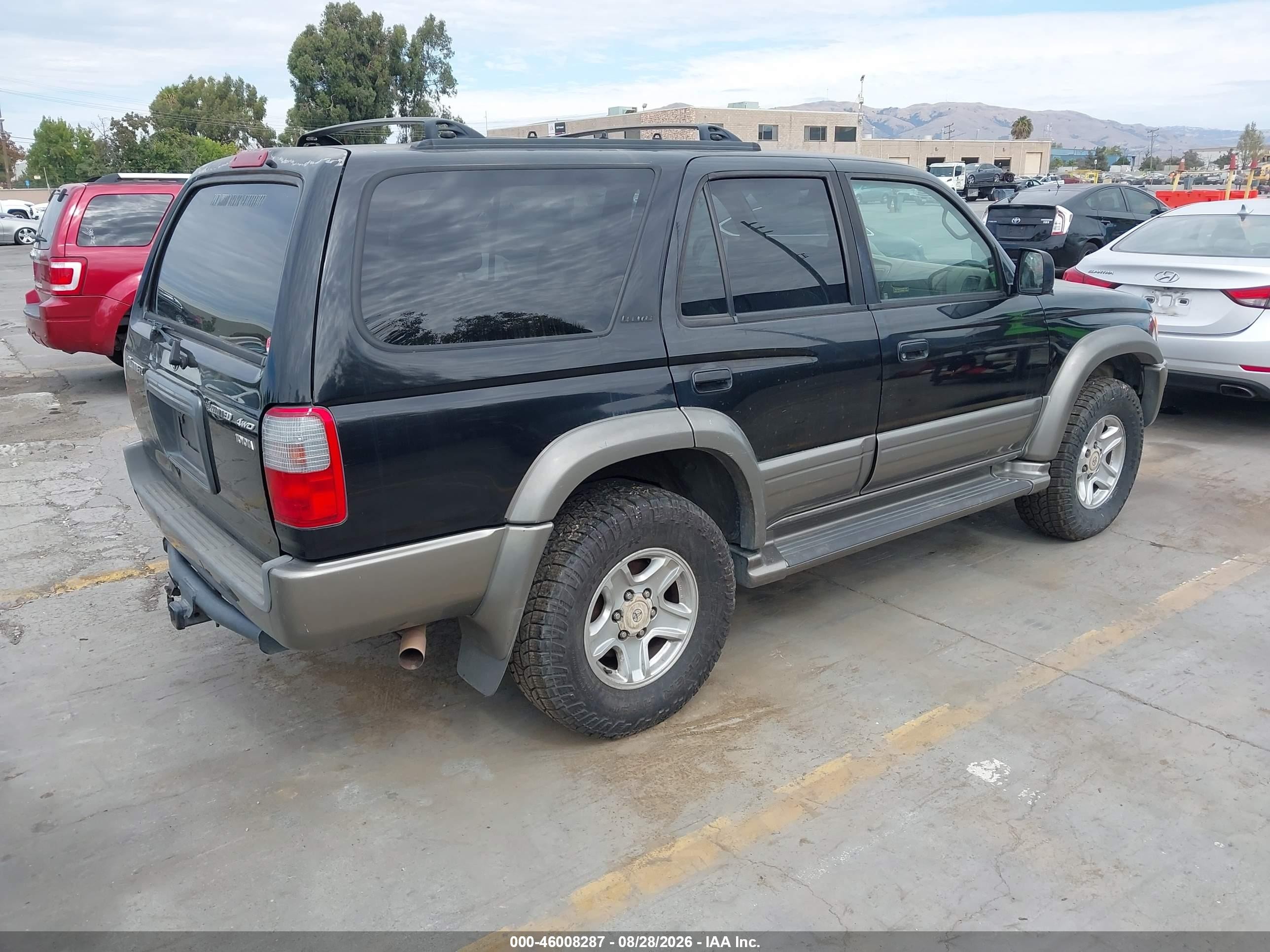 1999 Toyota 4runner Limited V6 Black vin: JT3HN87R1X9019481