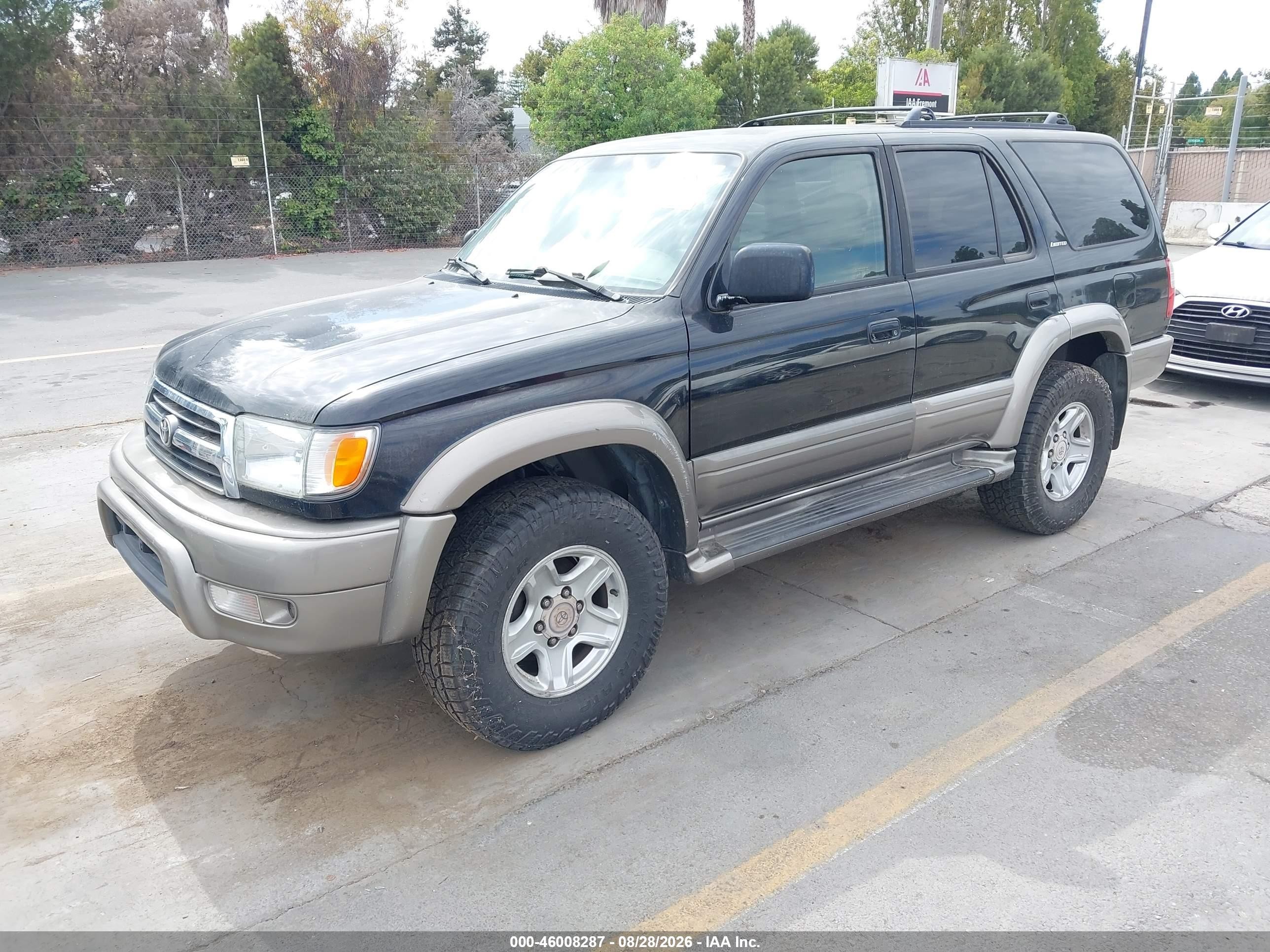 1999 Toyota 4runner Limited V6 Black vin: JT3HN87R1X9019481