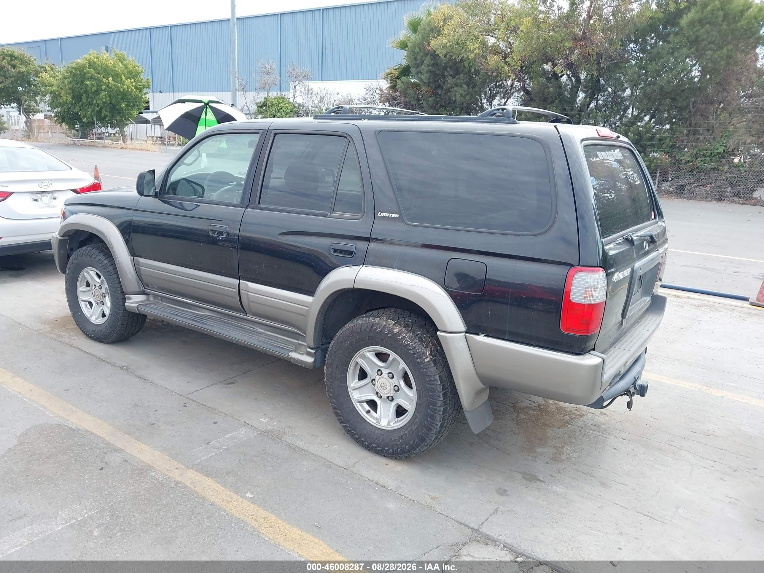 1999 Toyota 4runner Limited V6 Black vin: JT3HN87R1X9019481