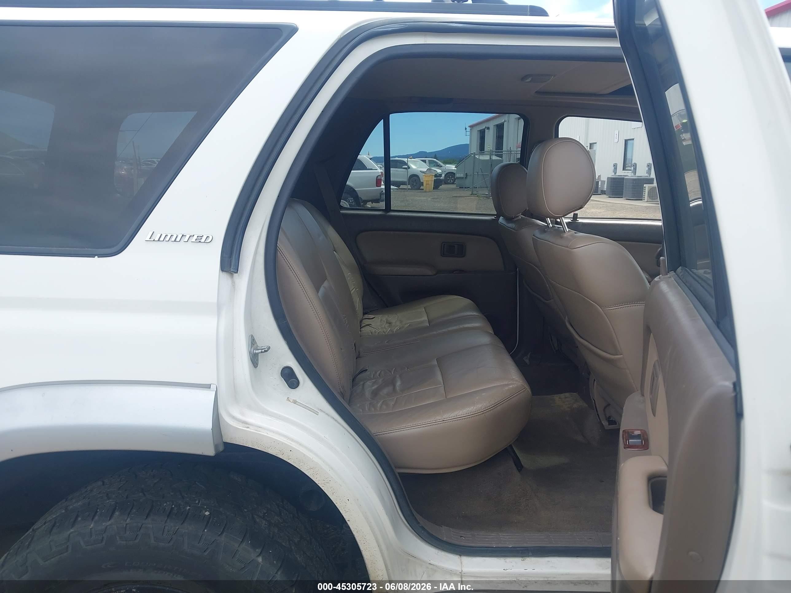1997 Toyota 4runner Sr5 V6 Limited White vin: JT3HN87R2V0086155