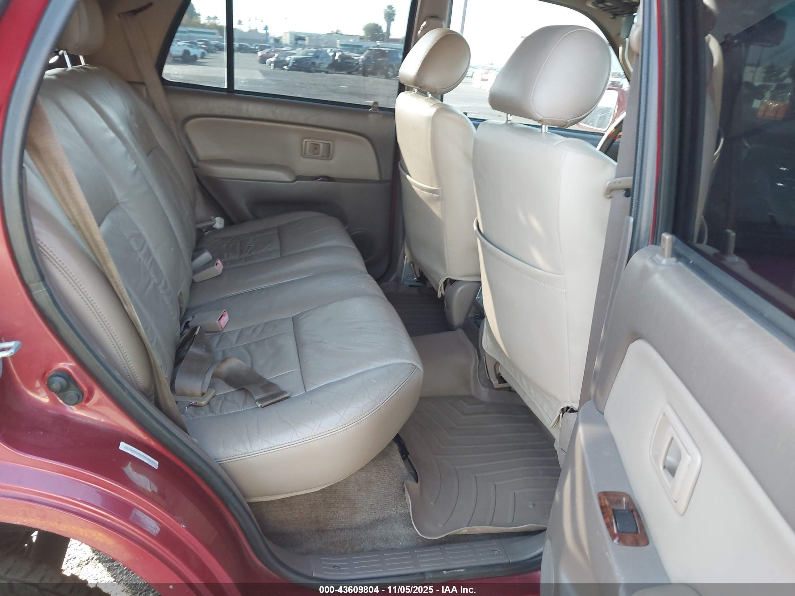 1999 Toyota 4runner Limited V6 Red vin: JT3HN87R2X0200285