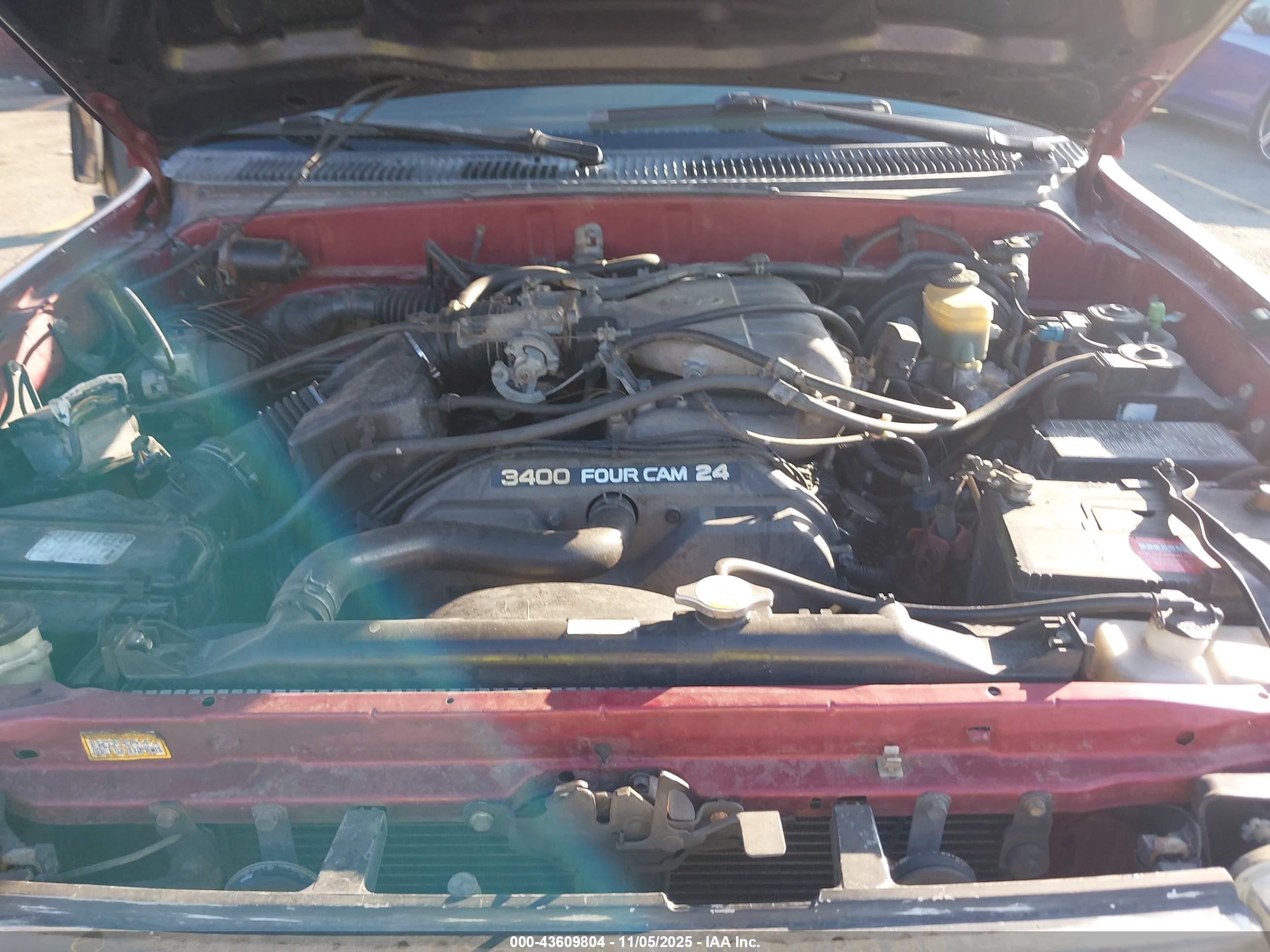 1999 Toyota 4runner Limited V6 Red vin: JT3HN87R2X0200285