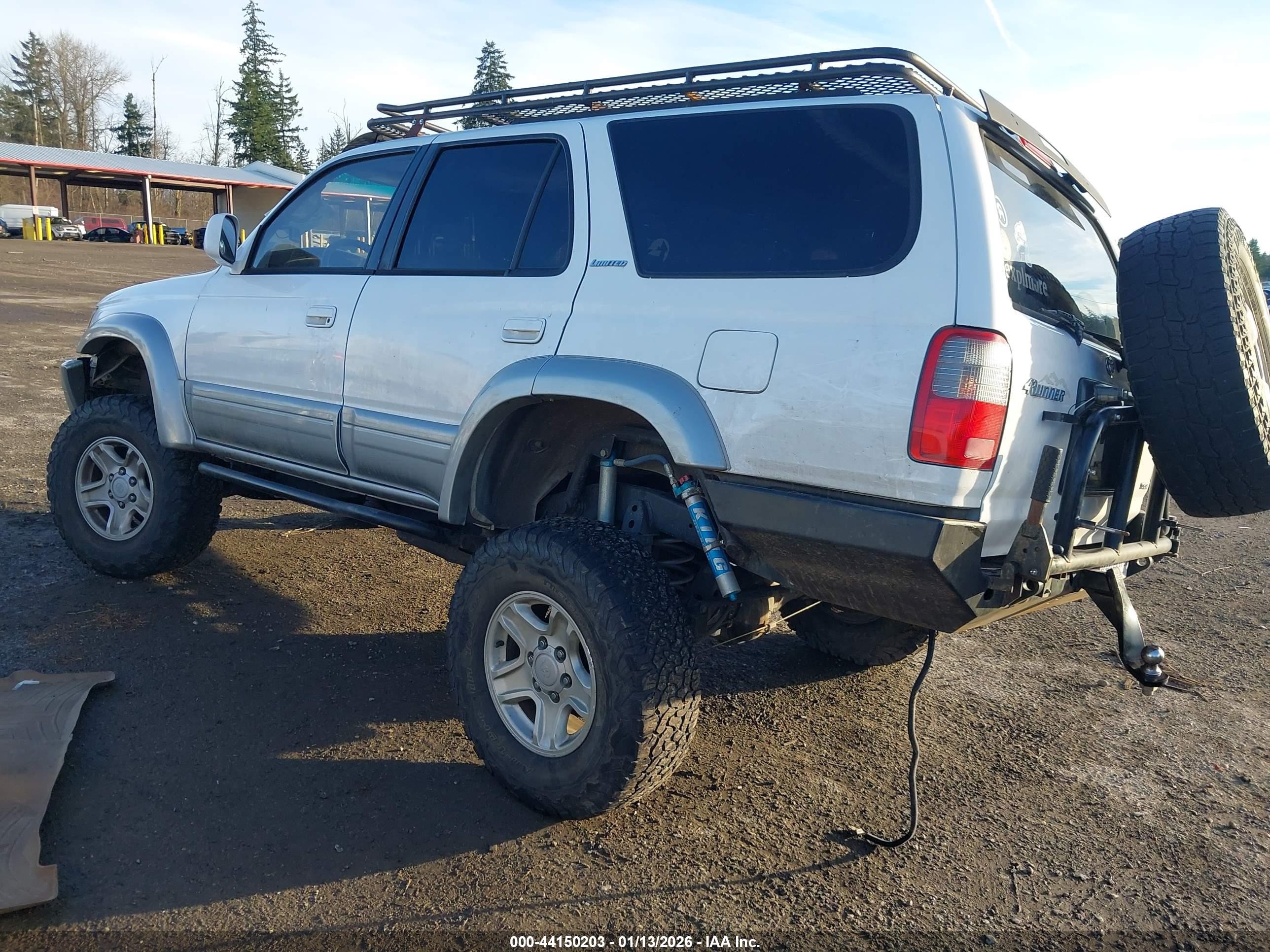1999 Toyota 4runner Limited V6 White vin: JT3HN87R2X0255061