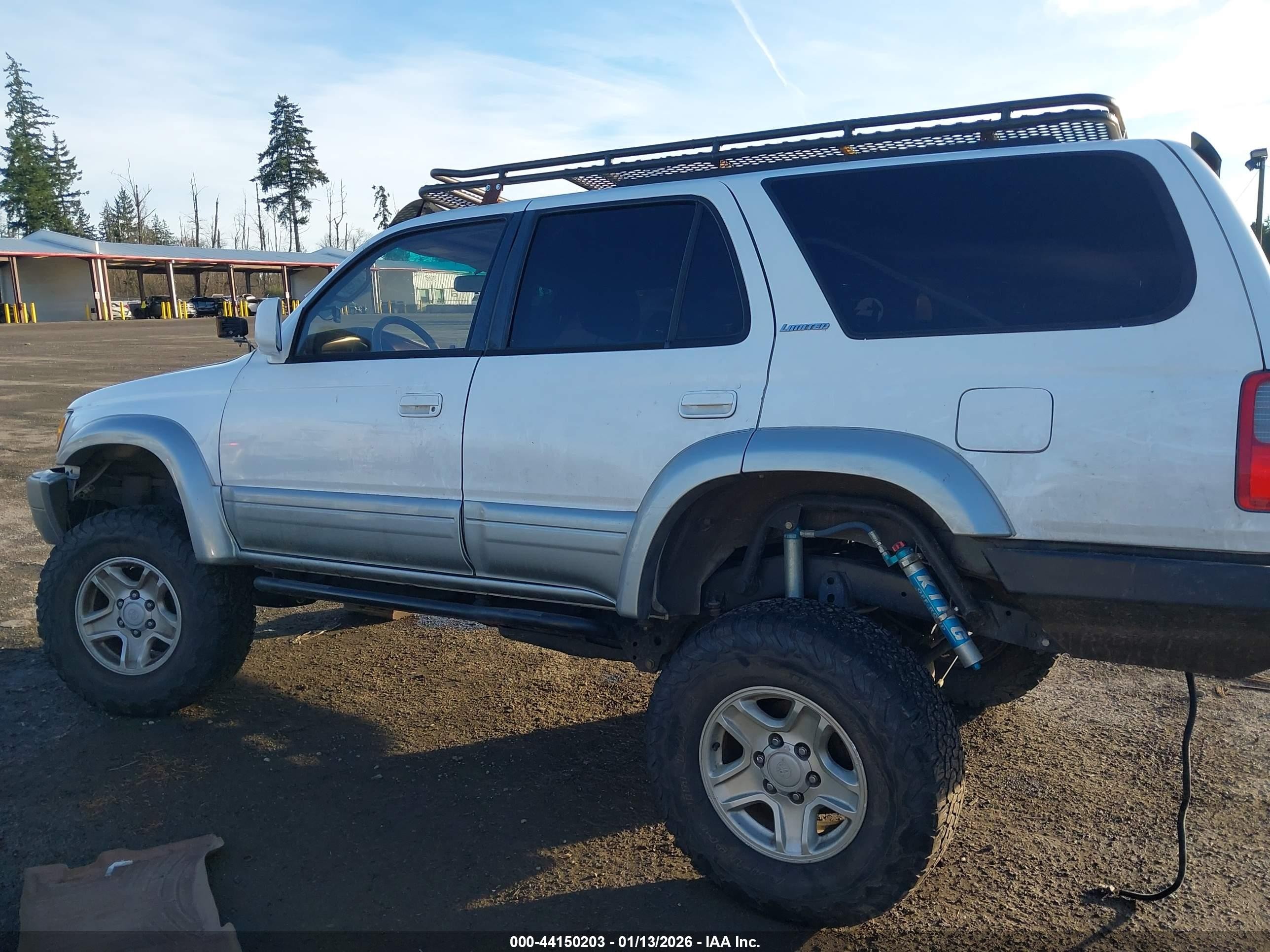 1999 Toyota 4runner Limited V6 White vin: JT3HN87R2X0255061