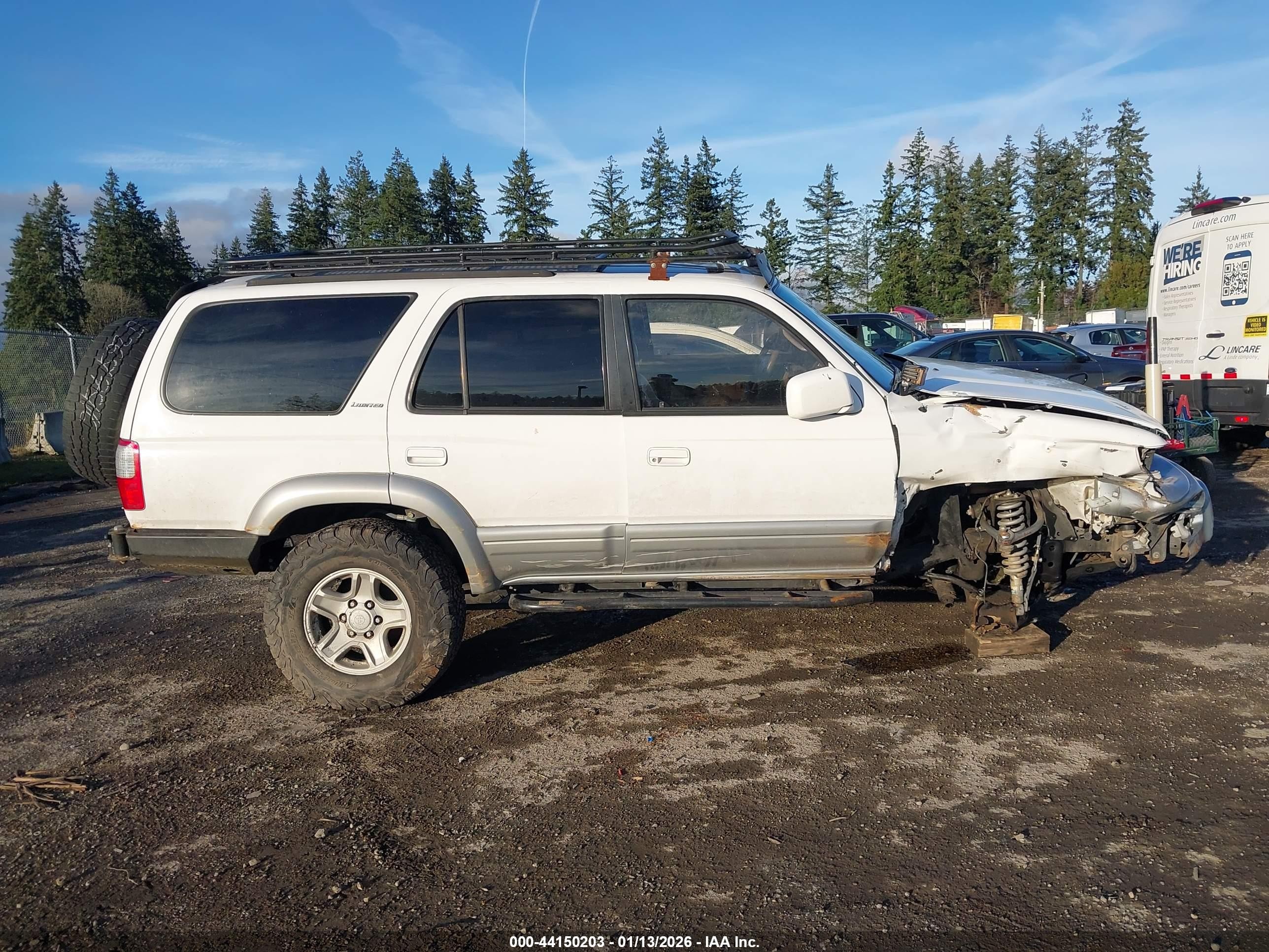 1999 Toyota 4runner Limited V6 White vin: JT3HN87R2X0255061