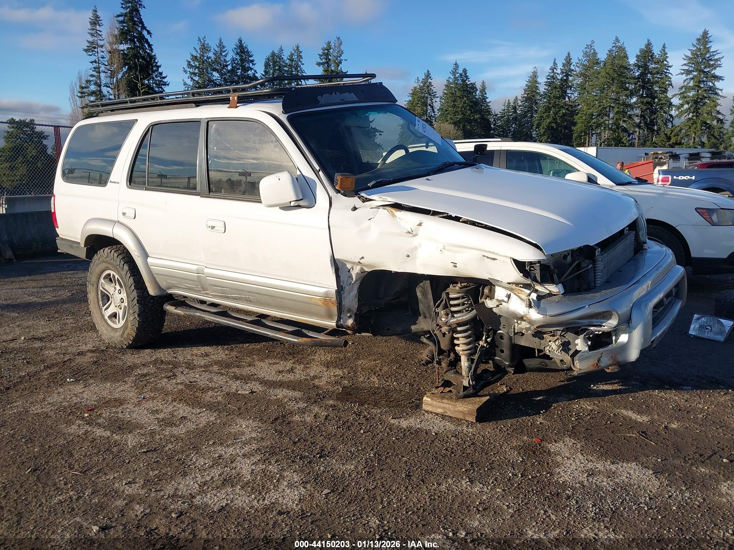 1999 Toyota 4runner Limited V6 White vin: JT3HN87R2X0255061