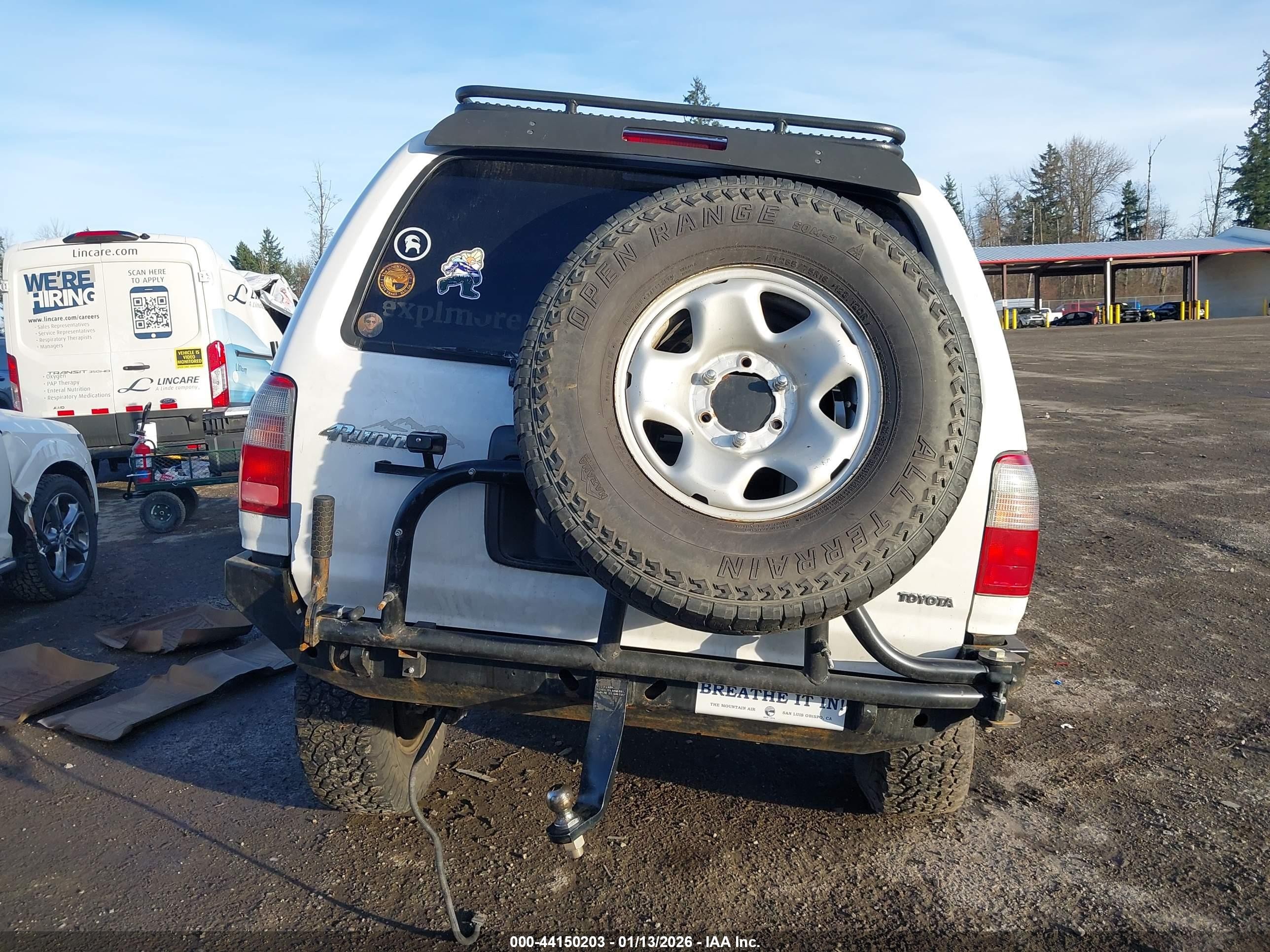 1999 Toyota 4runner Limited V6 White vin: JT3HN87R2X0255061