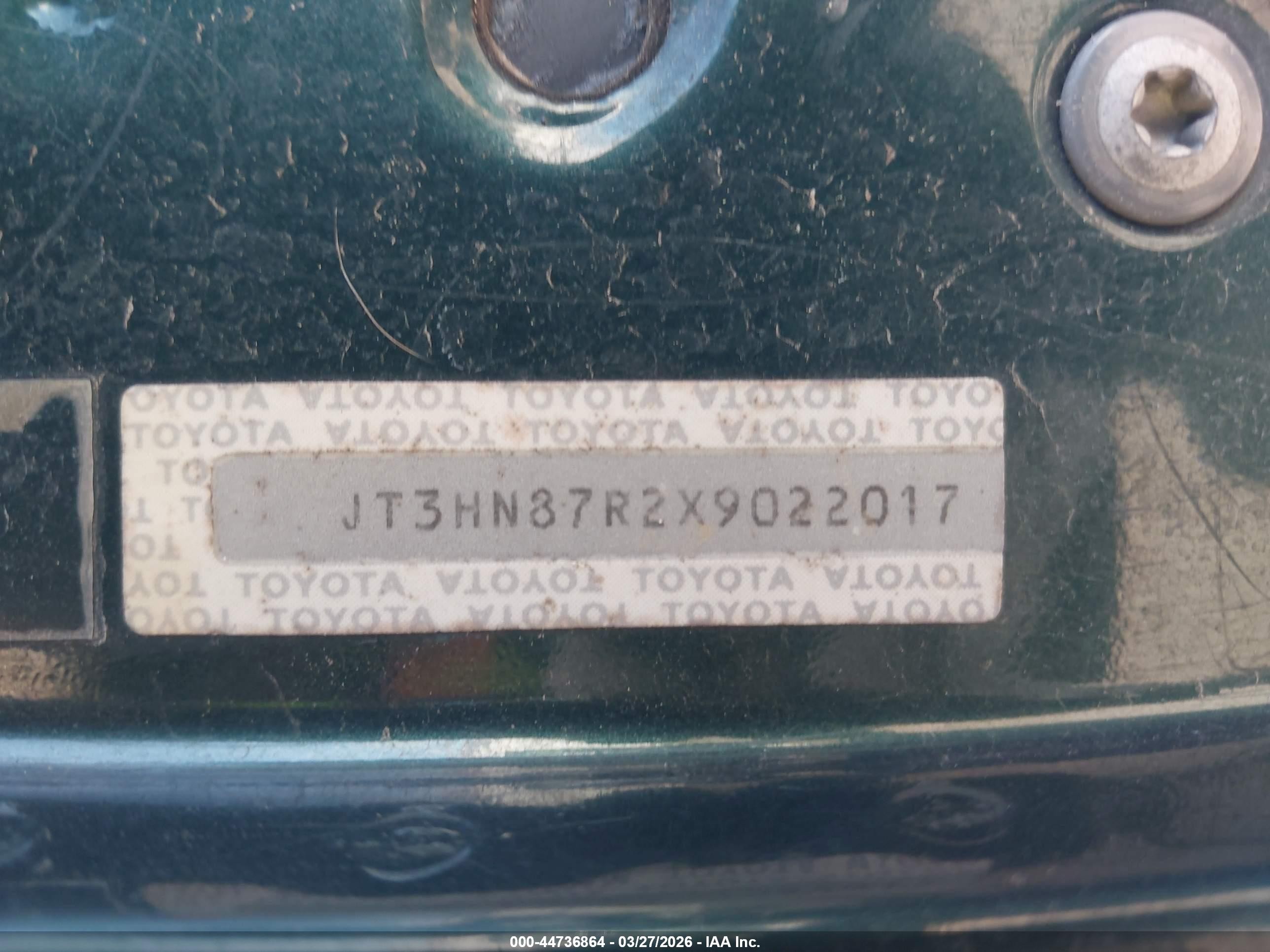 1999 Toyota 4runner Limited V6 Green vin: JT3HN87R2X9022017