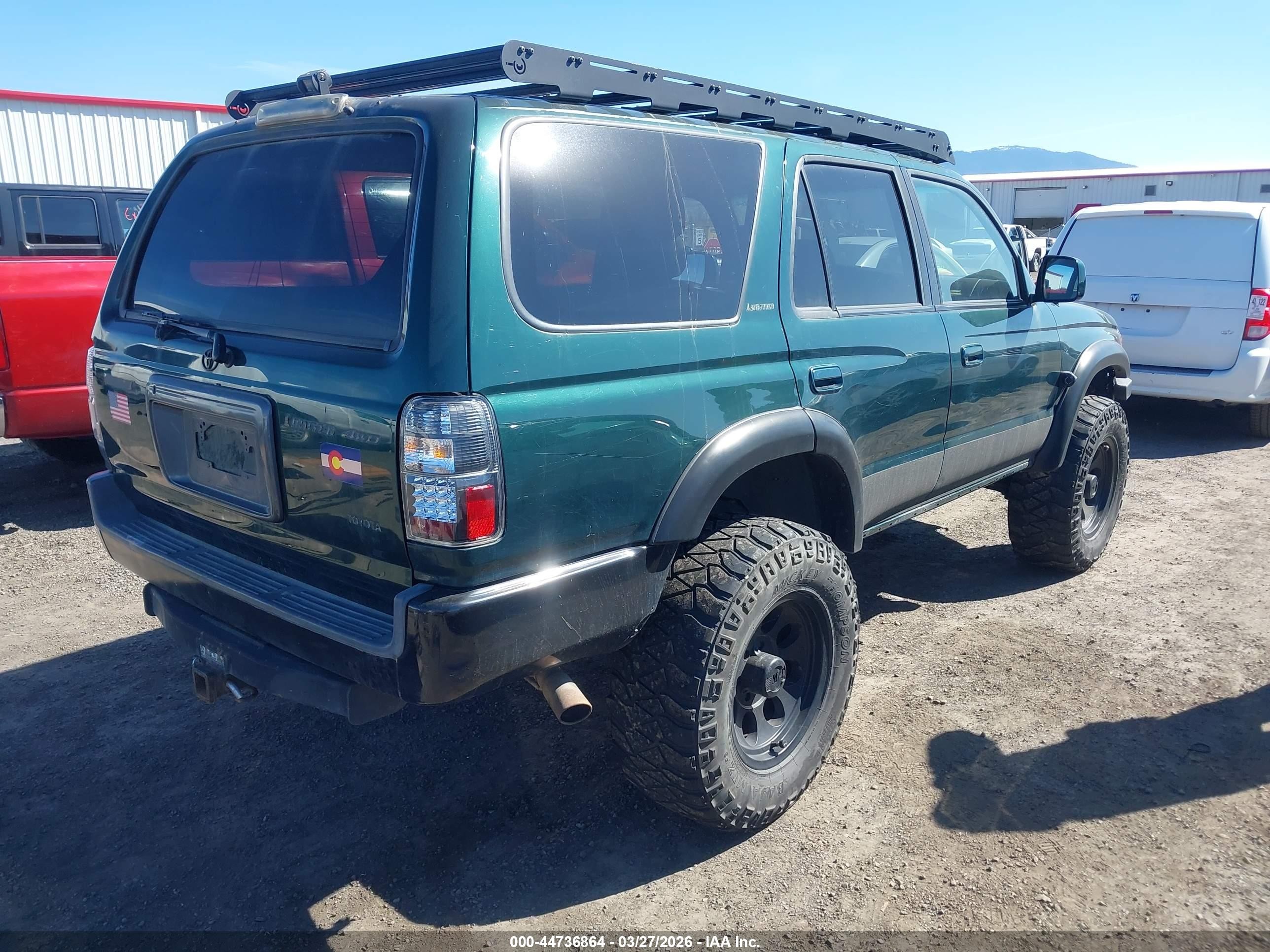 1999 Toyota 4runner Limited V6 Green vin: JT3HN87R2X9022017