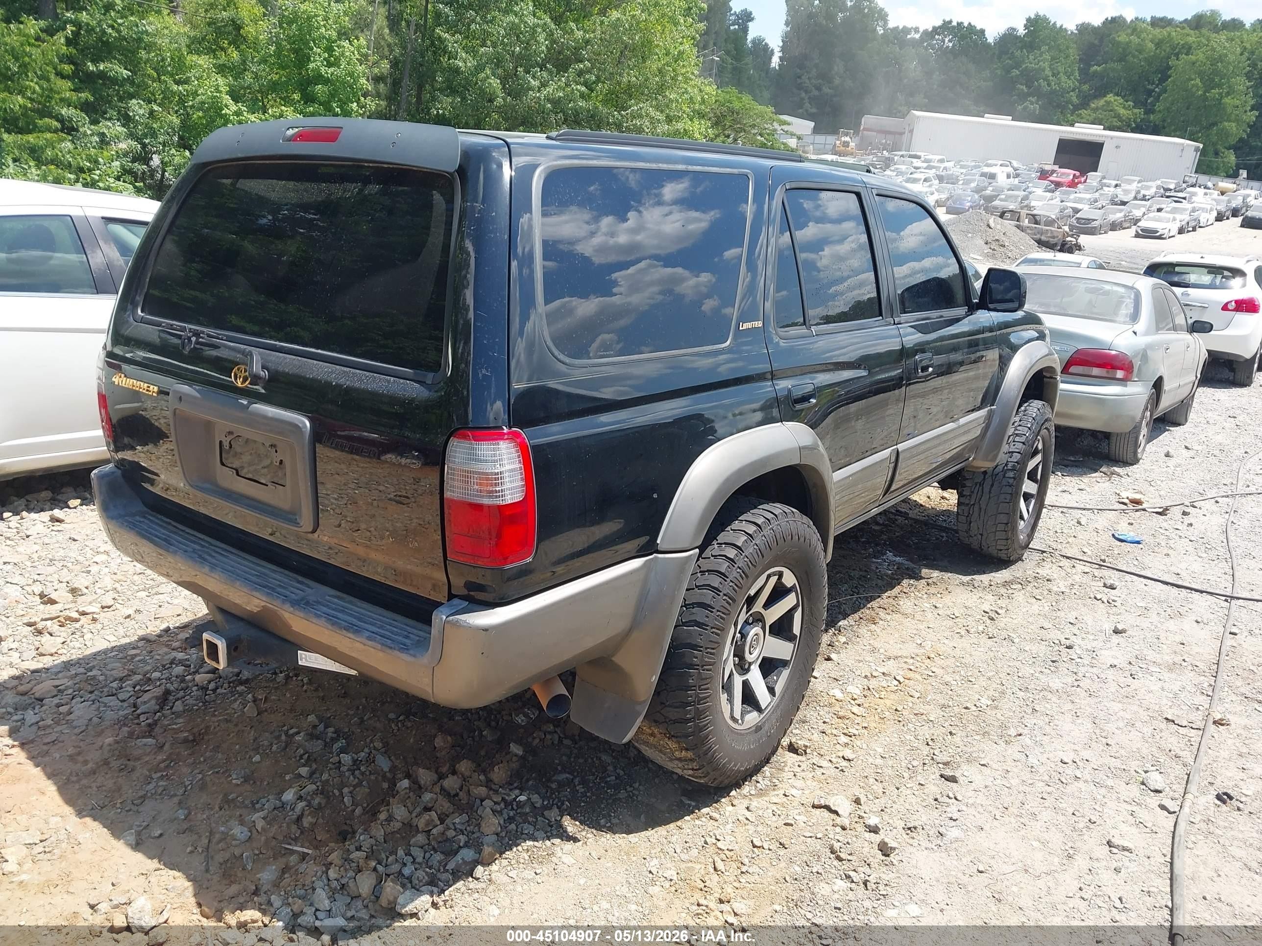 1999 Toyota 4runner Limited V6 Black vin: JT3HN87R2X9027041