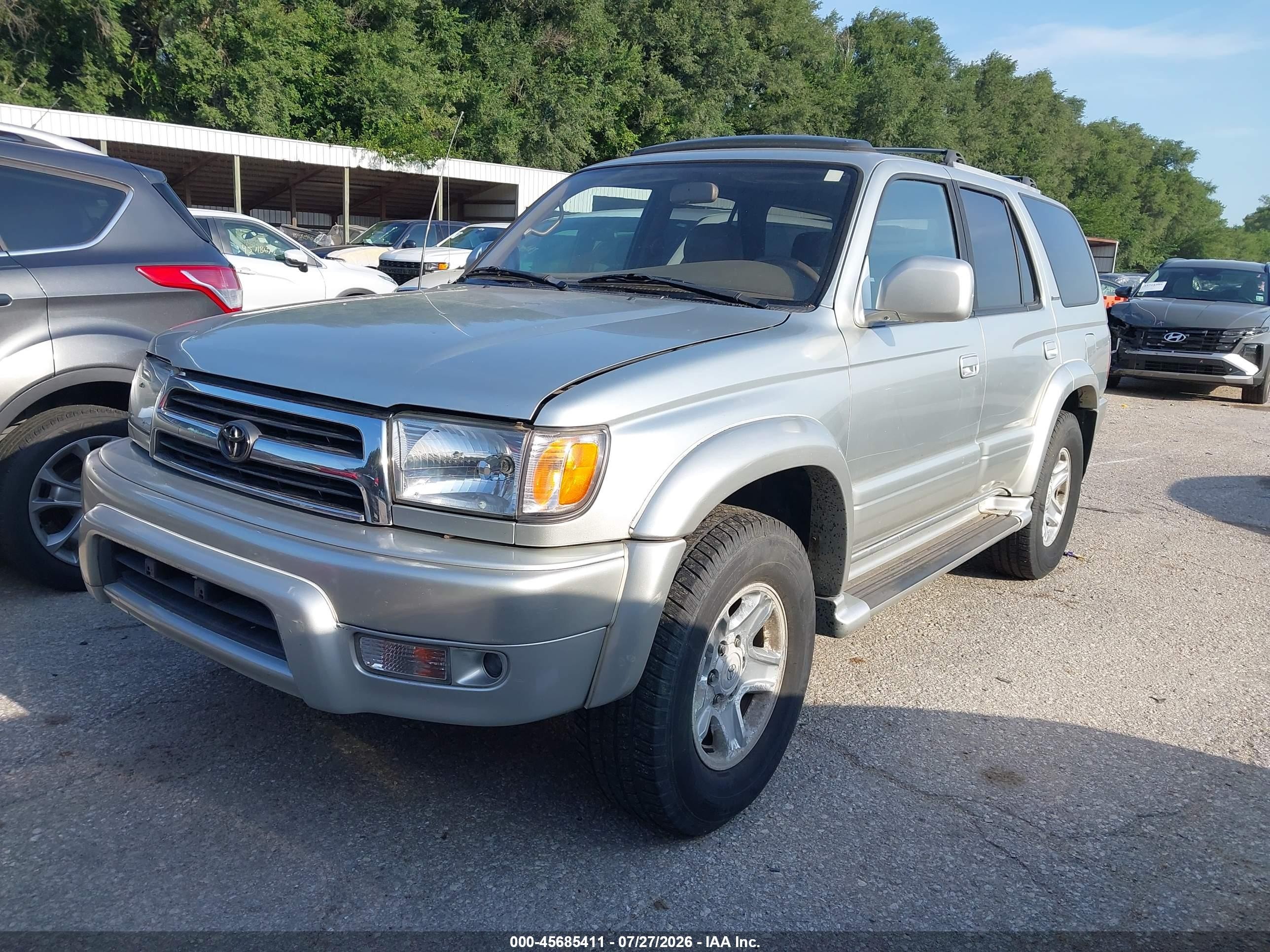2000 Toyota 4runner Limited V6 Серебряный vin: JT3HN87R2Y0275814