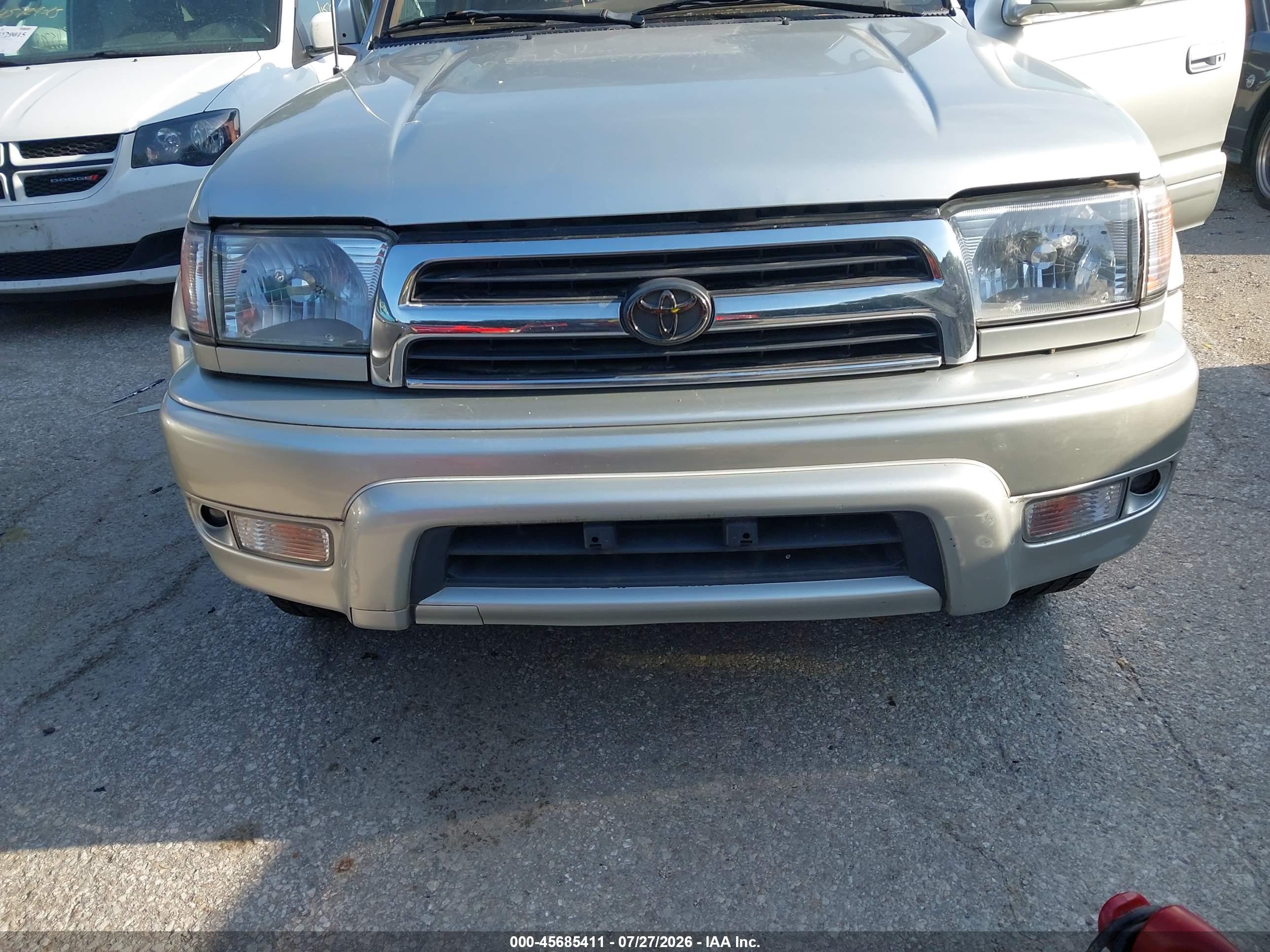 2000 Toyota 4runner Limited V6 Серебряный vin: JT3HN87R2Y0275814