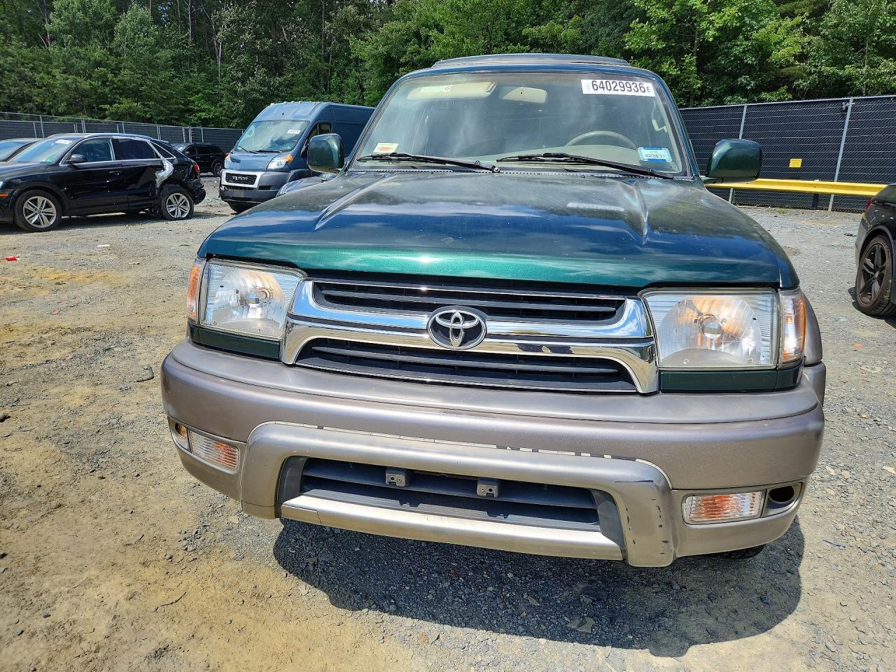 2001 Toyota 4runner Limited Green vin: JT3HN87R319054031