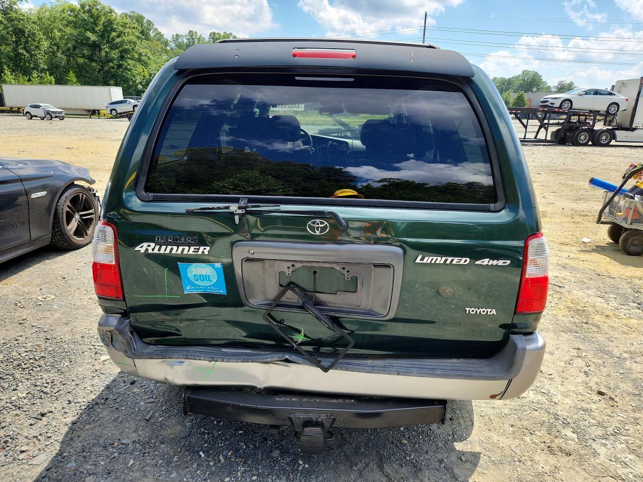 2001 Toyota 4runner Limited Green vin: JT3HN87R319054031