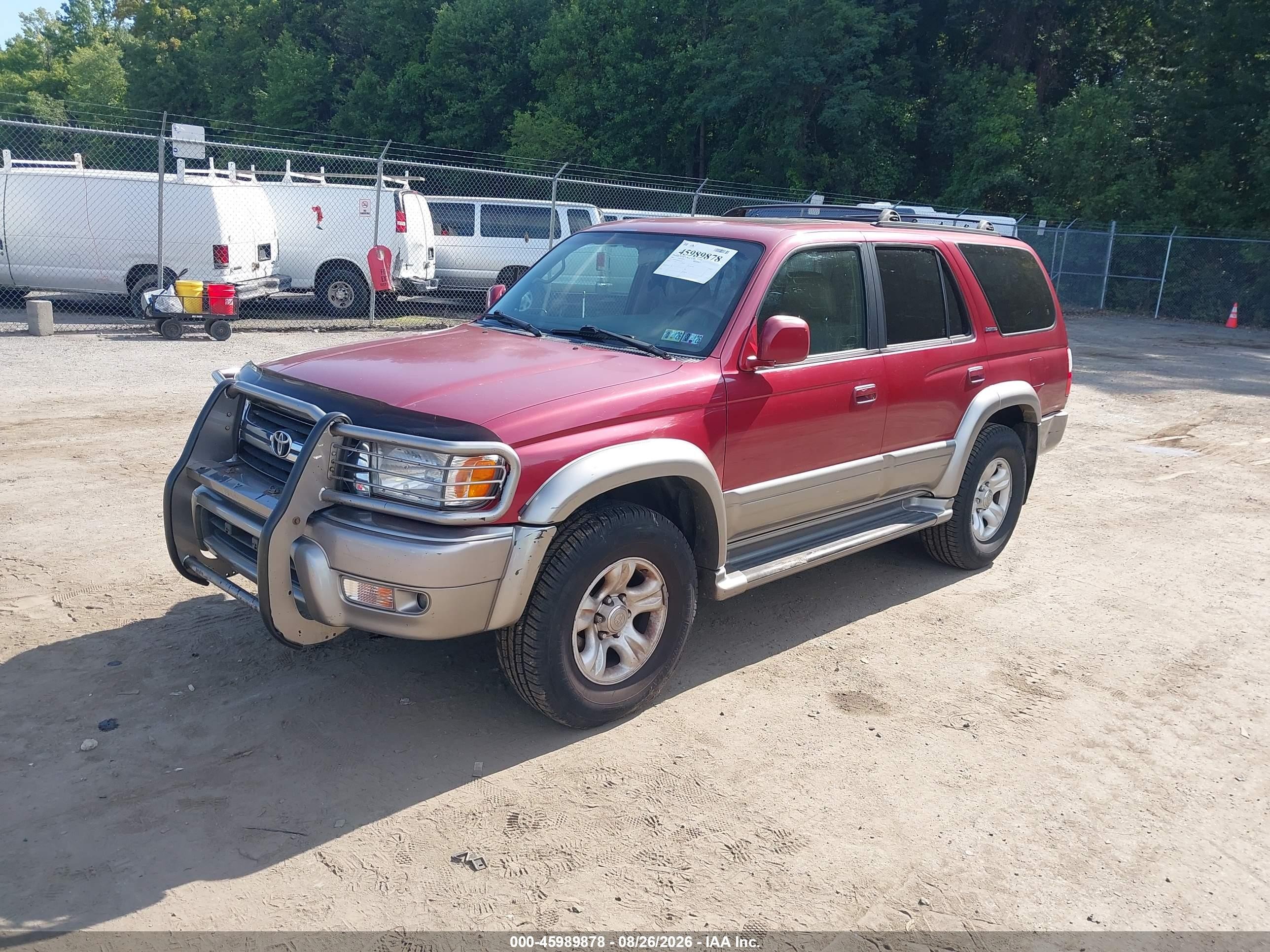 2002 Toyota 4runner Limited V6 Red vin: JT3HN87R320371460