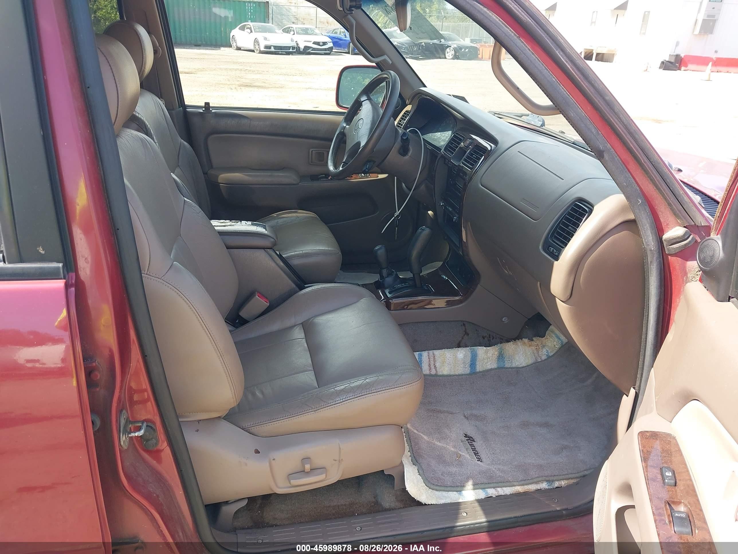 2002 Toyota 4runner Limited V6 Red vin: JT3HN87R320371460