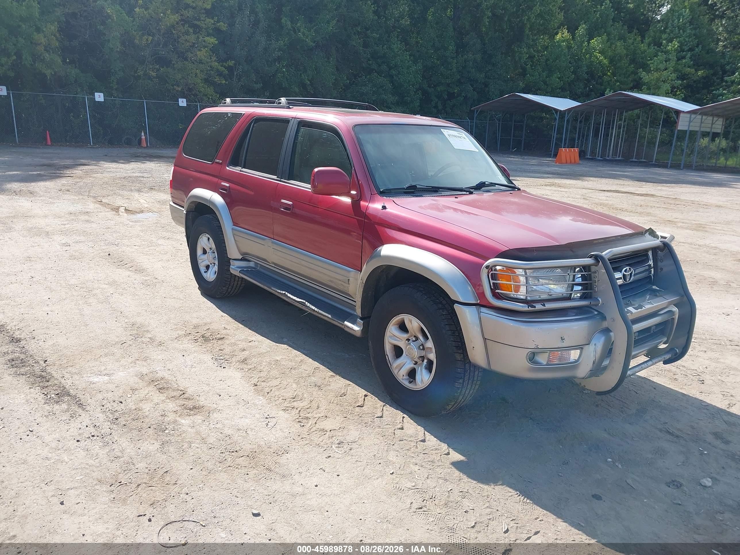 2002 Toyota 4runner Limited V6 Red vin: JT3HN87R320371460