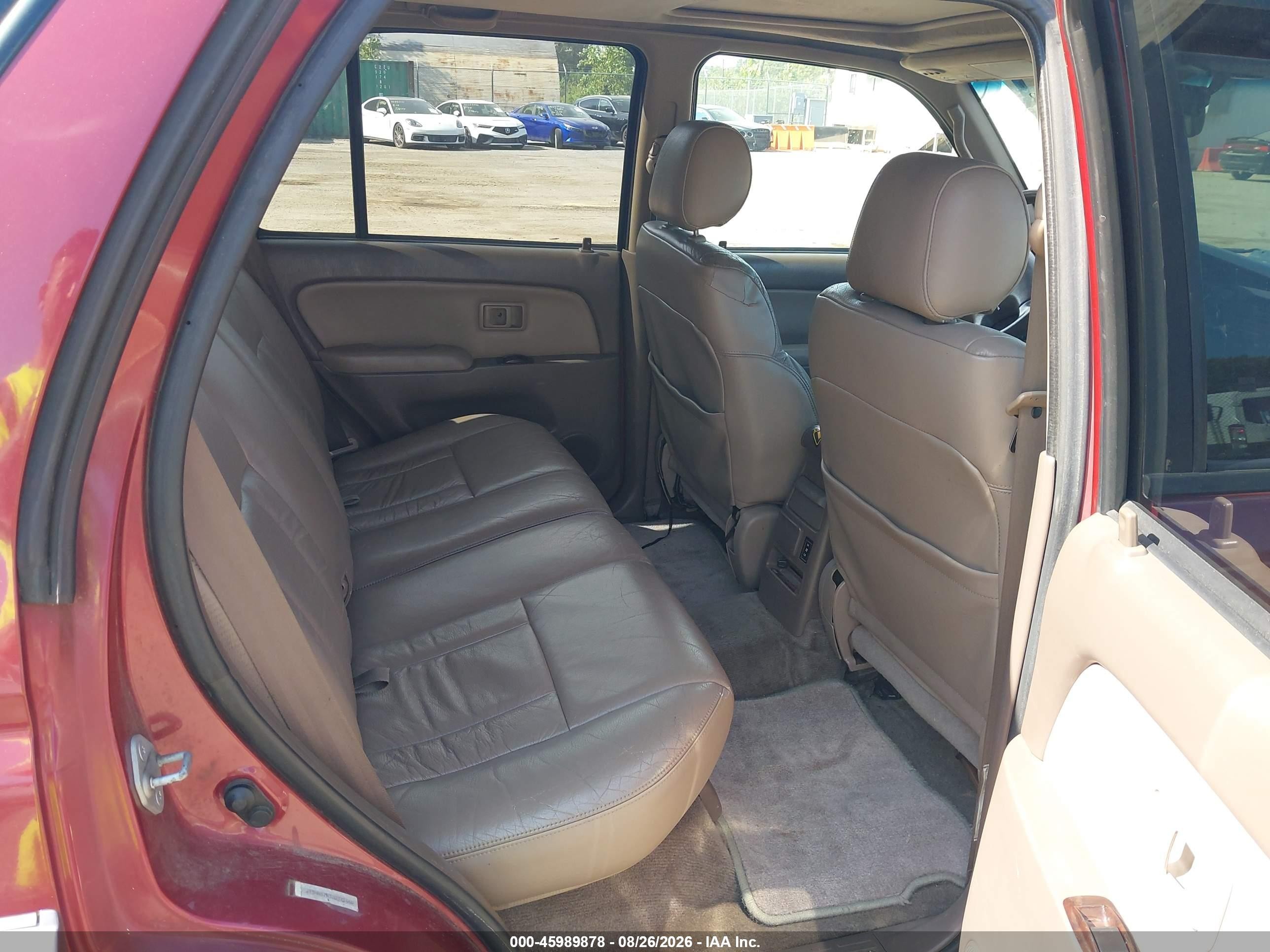 2002 Toyota 4runner Limited V6 Red vin: JT3HN87R320371460