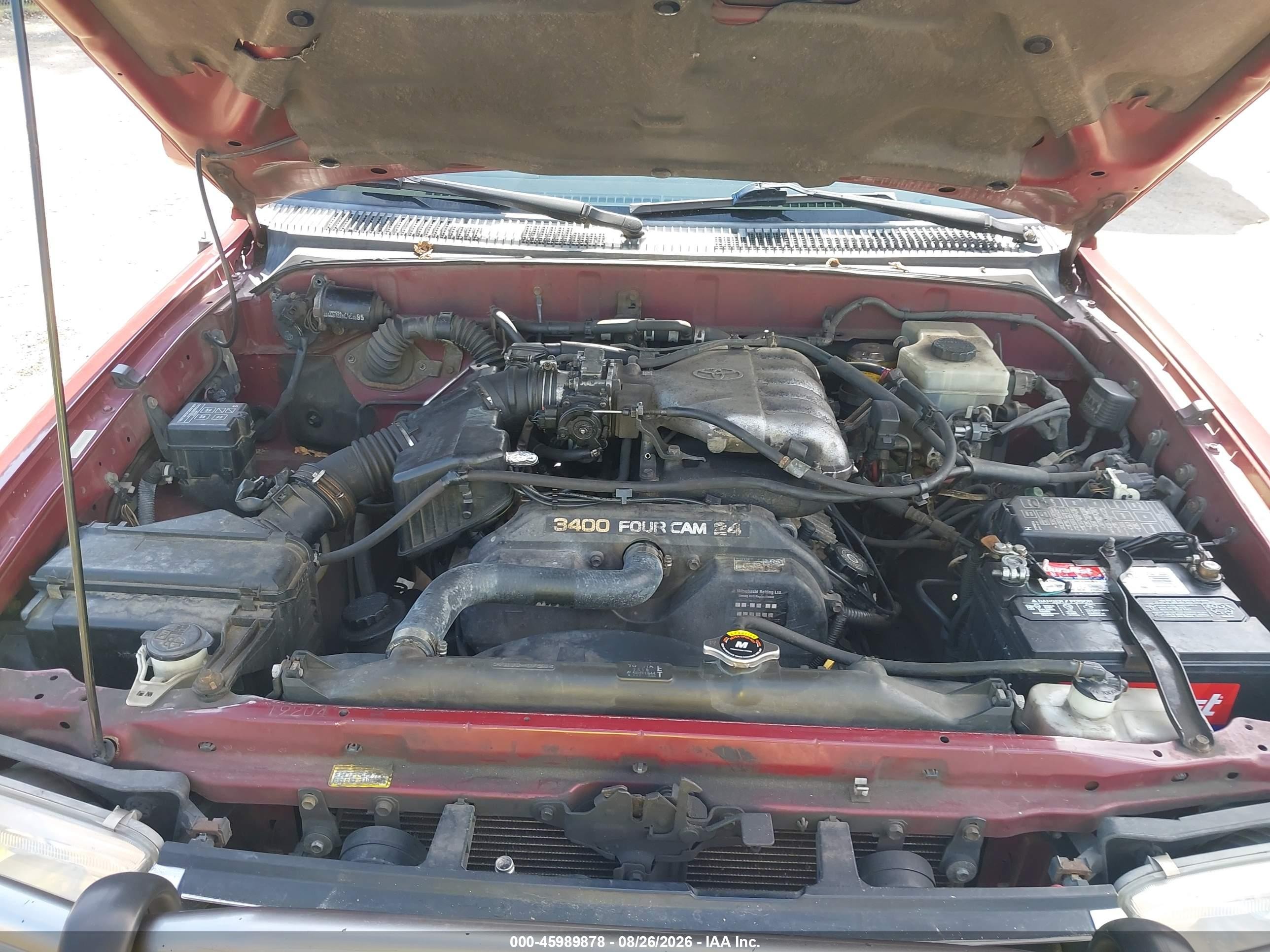 2002 Toyota 4runner Limited V6 Red vin: JT3HN87R320371460