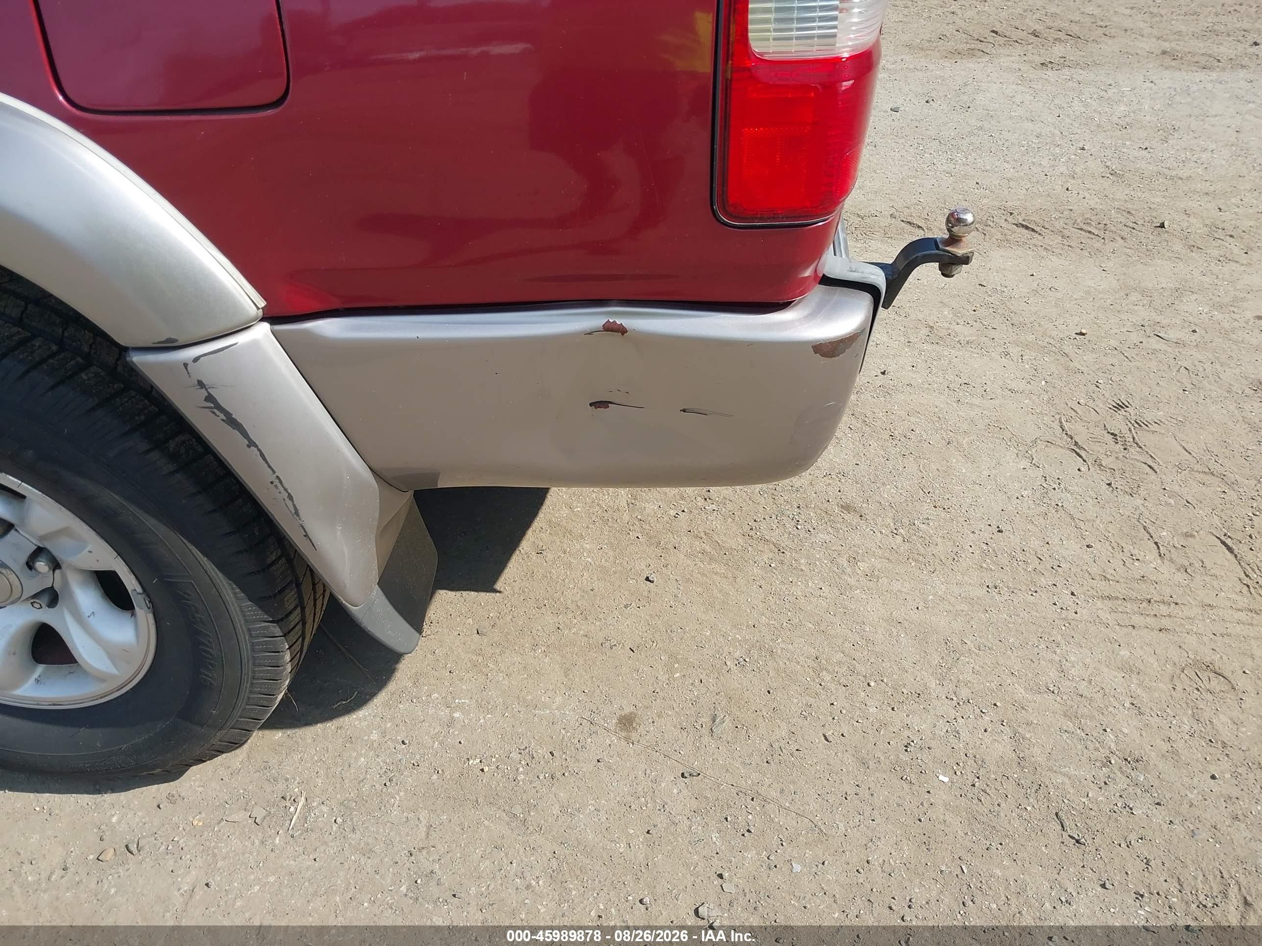 2002 Toyota 4runner Limited V6 Red vin: JT3HN87R320371460