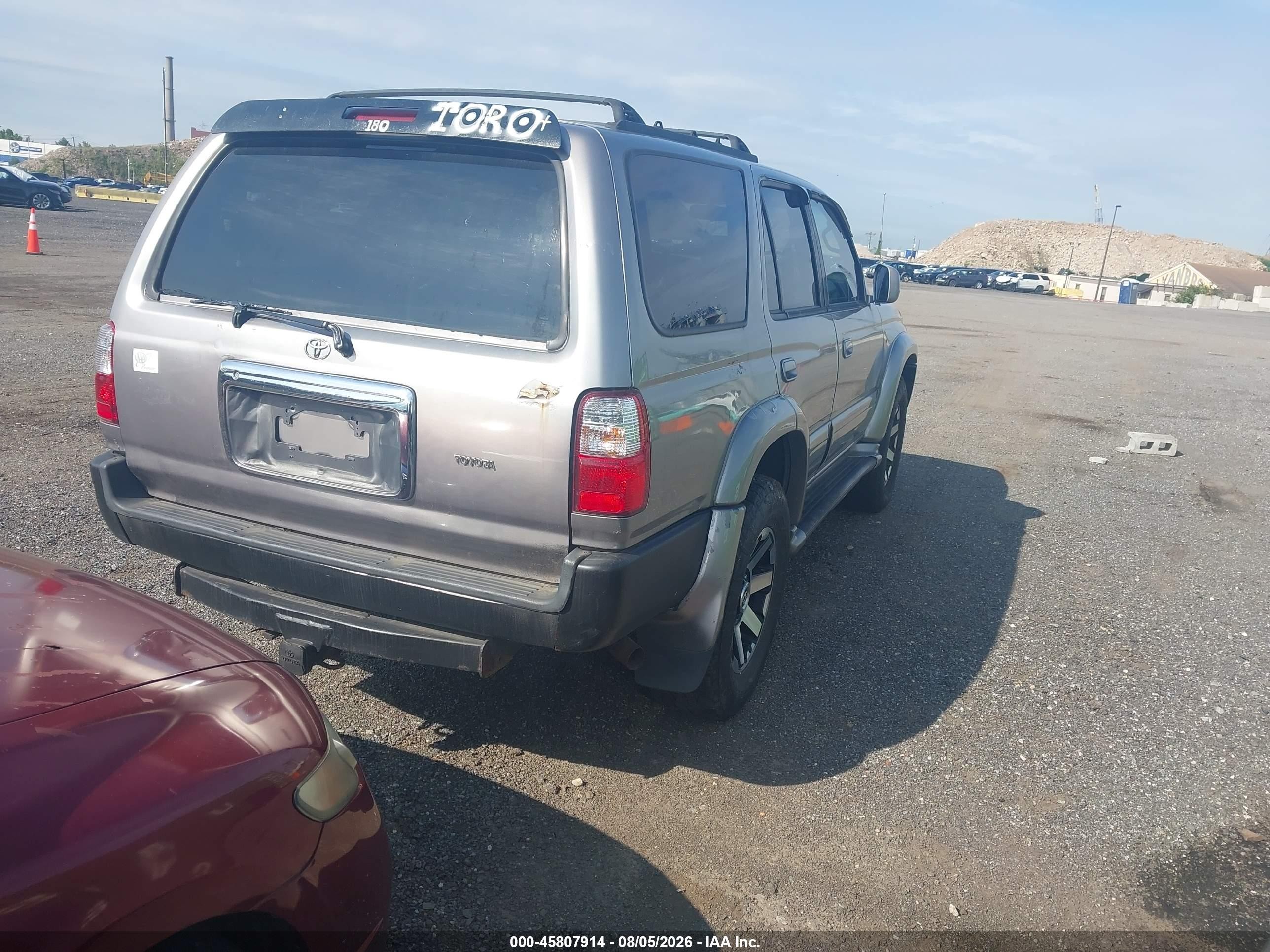 2002 Toyota 4runner Limited V6 Gray vin: JT3HN87R320380840