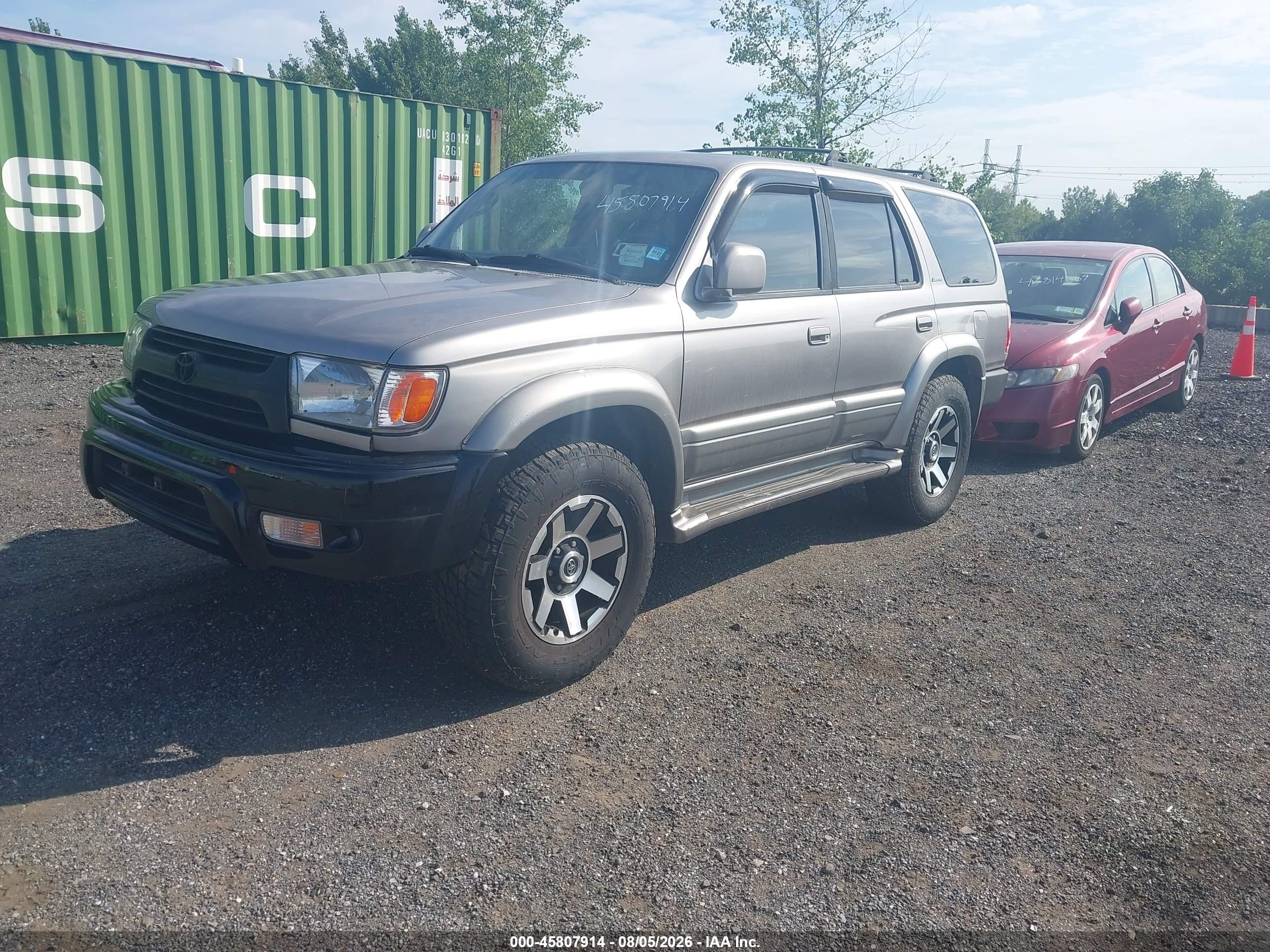 2002 Toyota 4runner Limited V6 Gray vin: JT3HN87R320380840