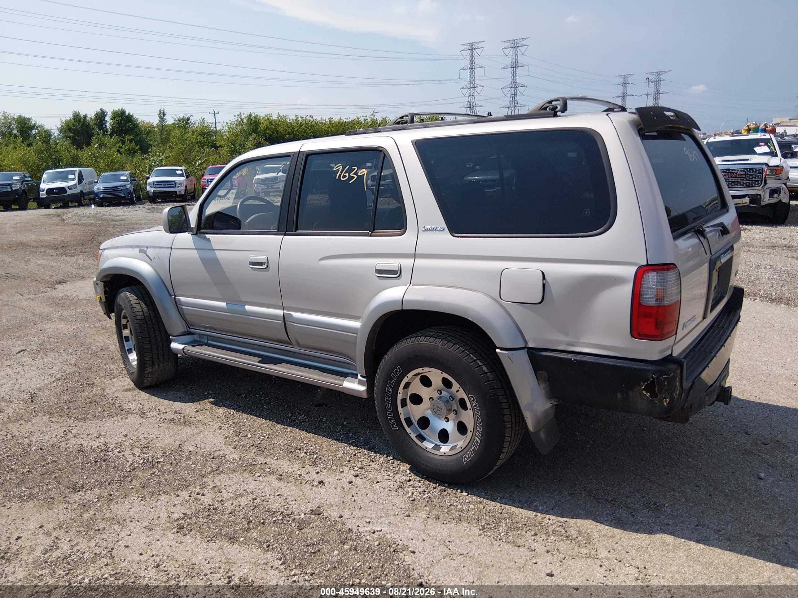 1998 Toyota 4runner Sr5 V6 Limited Silver vin: JT3HN87R3W0190171