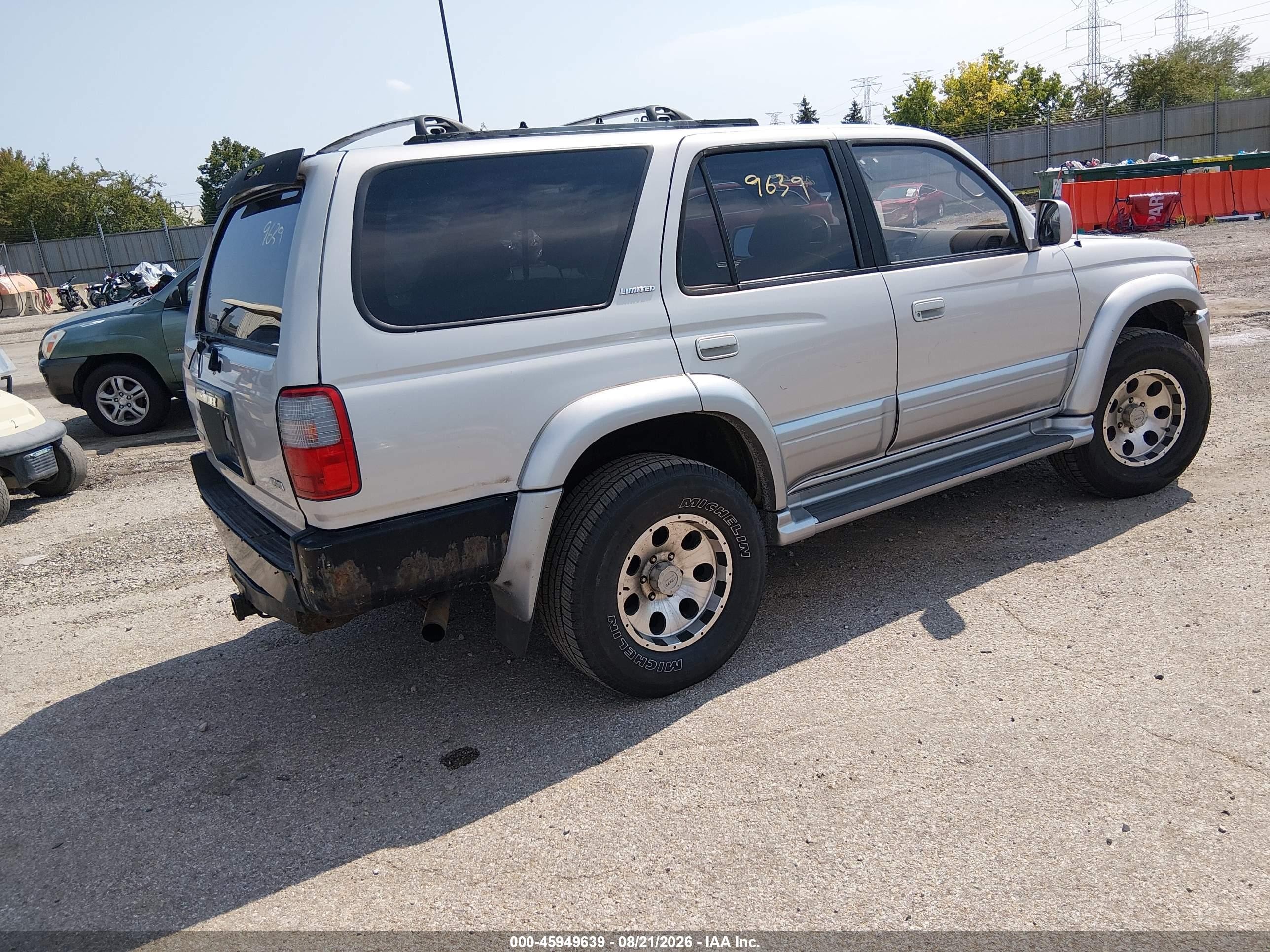1998 Toyota 4runner Sr5 V6 Limited Silver vin: JT3HN87R3W0190171