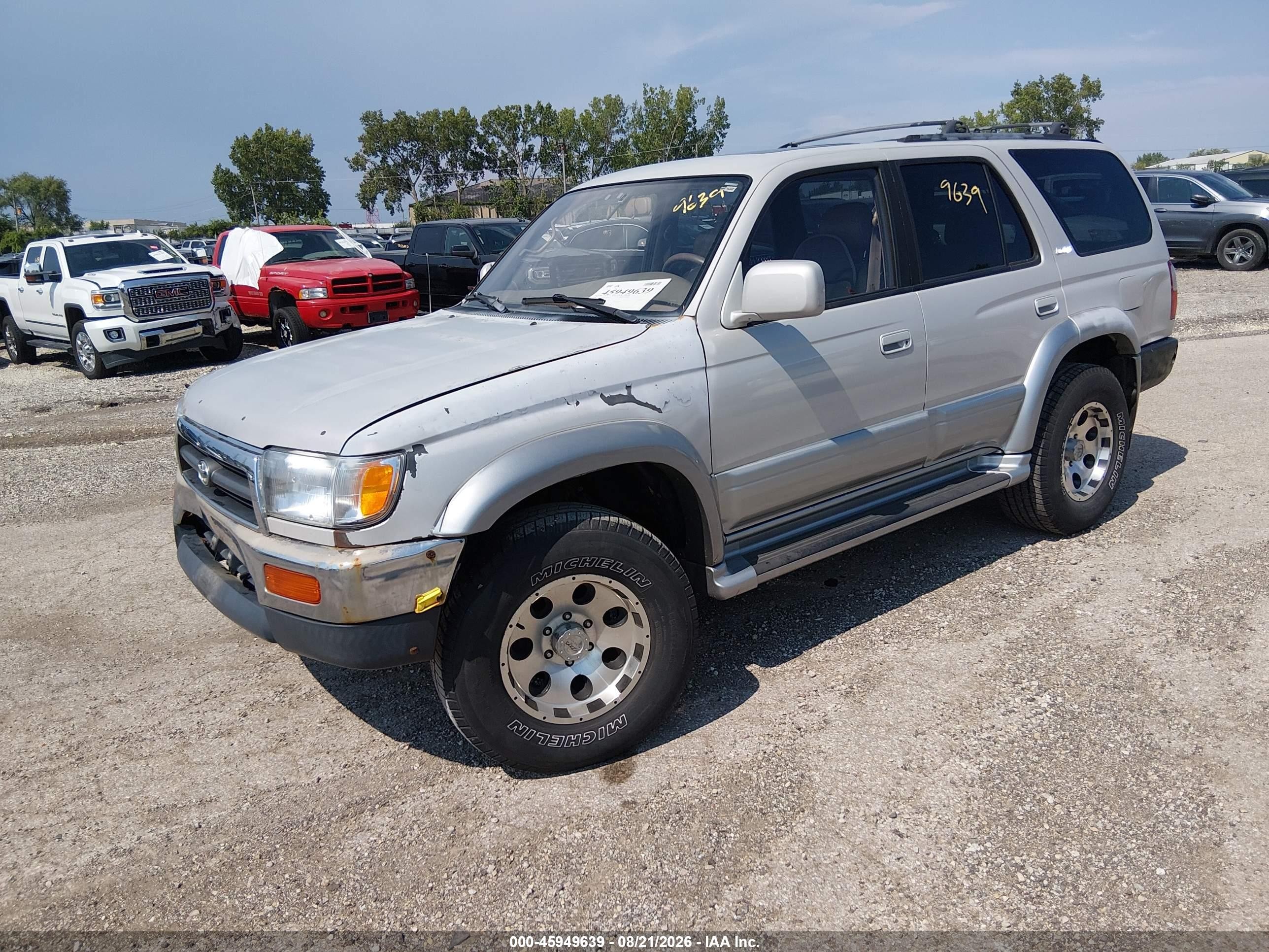1998 Toyota 4runner Sr5 V6 Limited Silver vin: JT3HN87R3W0190171