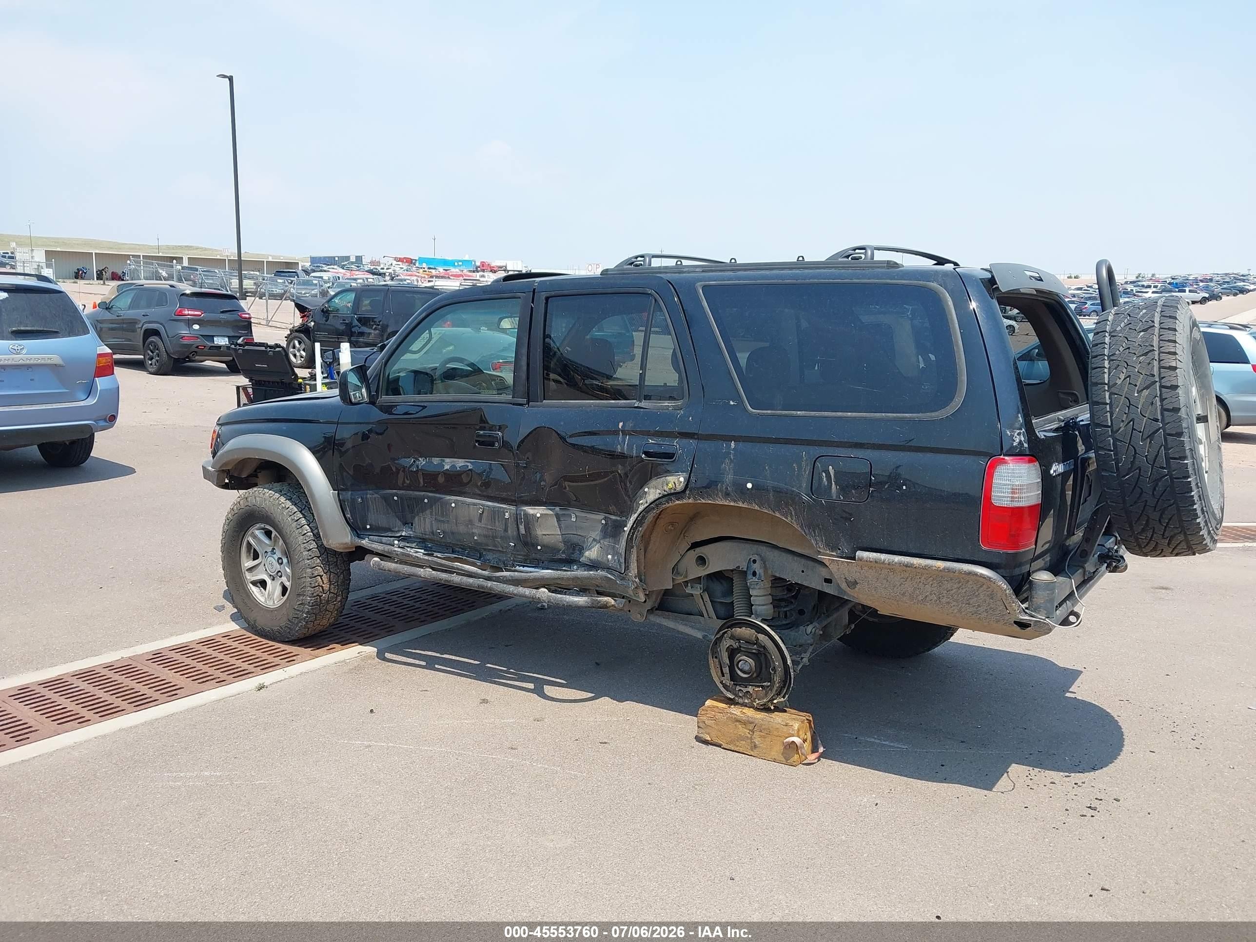 1999 Toyota 4runner Limited V6 Black vin: JT3HN87R3X0241332