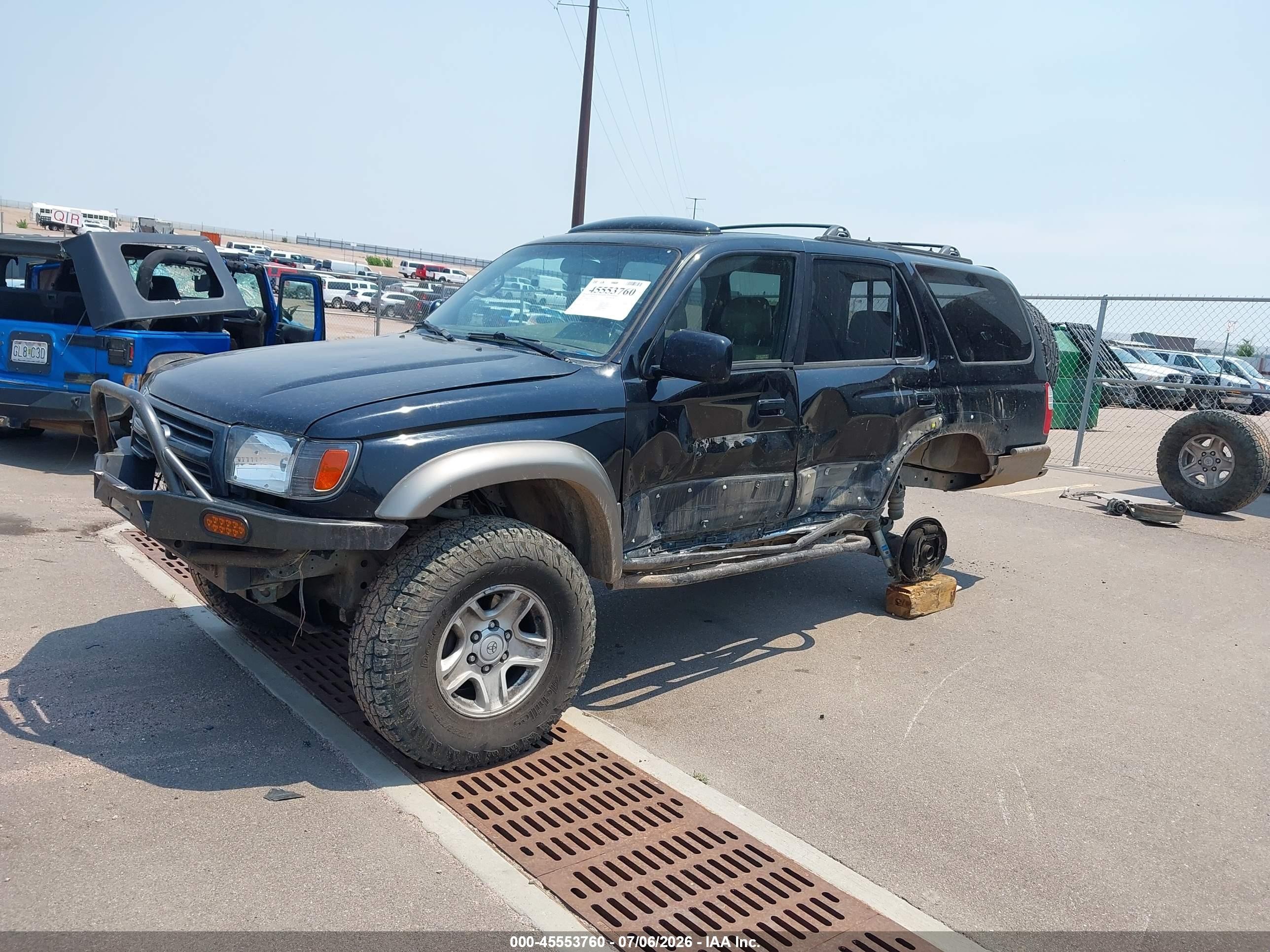 1999 Toyota 4runner Limited V6 Black vin: JT3HN87R3X0241332