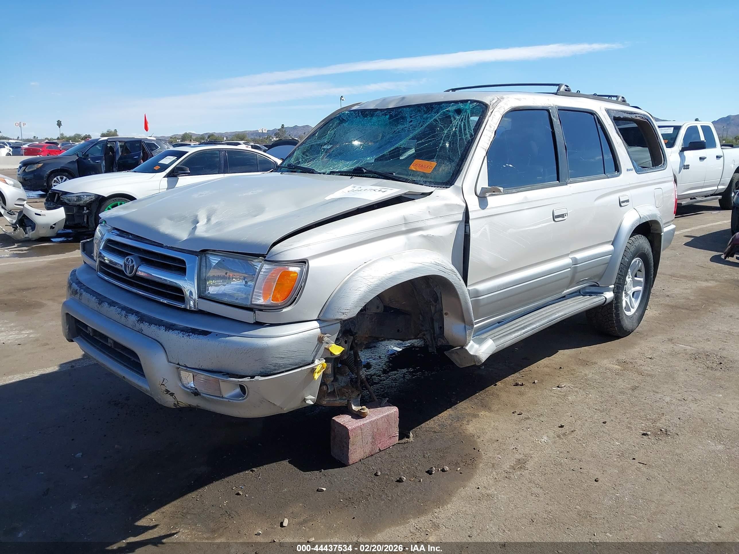 1999 Toyota 4runner Limited V6 Silver vin: JT3HN87R3X9022401