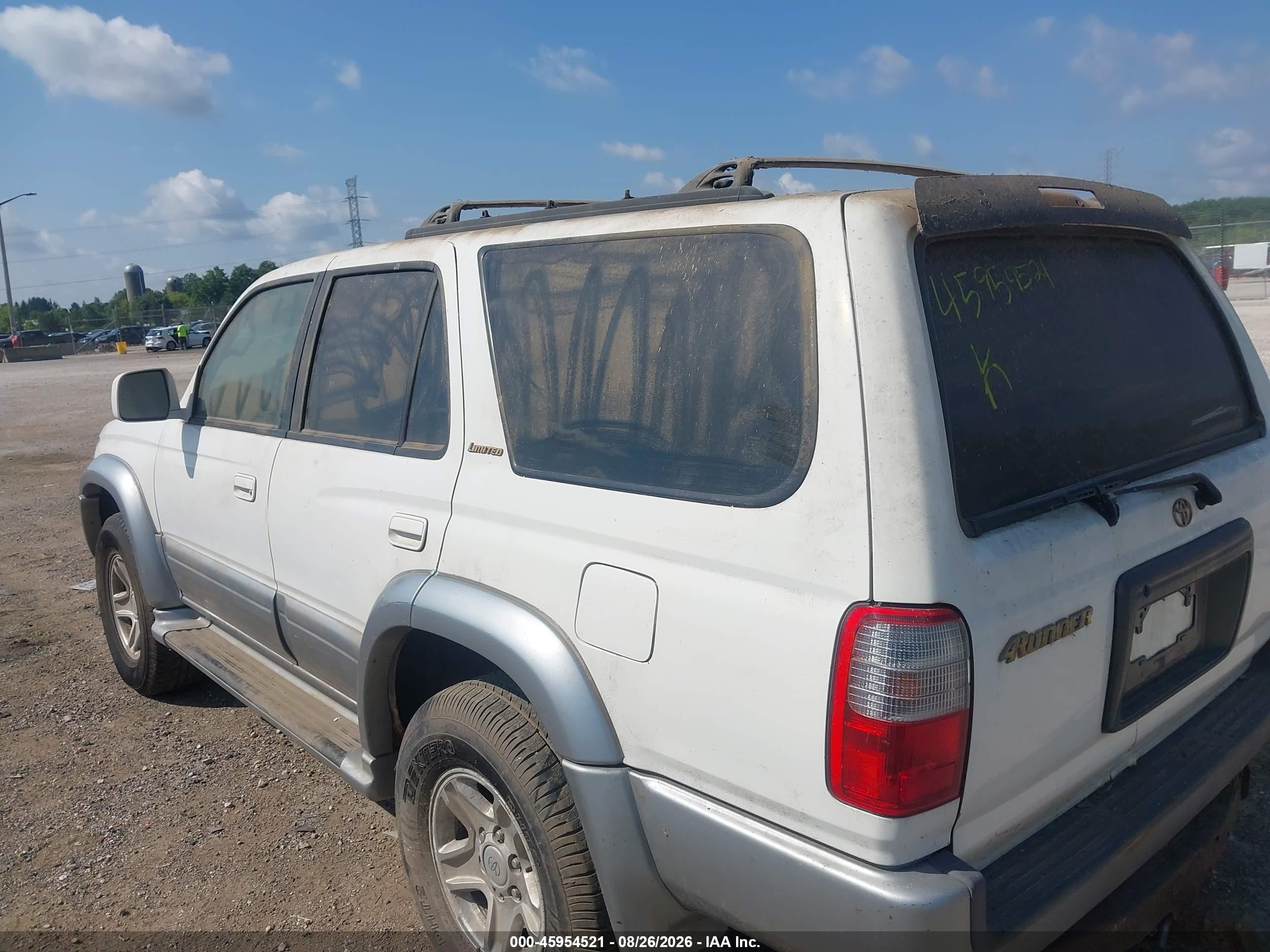 1999 Toyota 4runner Limited V6 White vin: JT3HN87R3X9025086