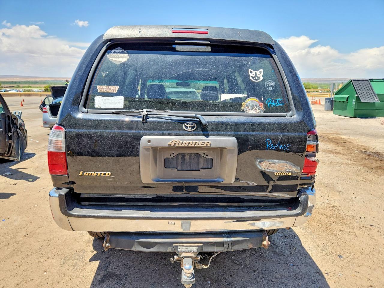 1997 Toyota 4runner Limited Black vin: JT3HN87R4V0079000