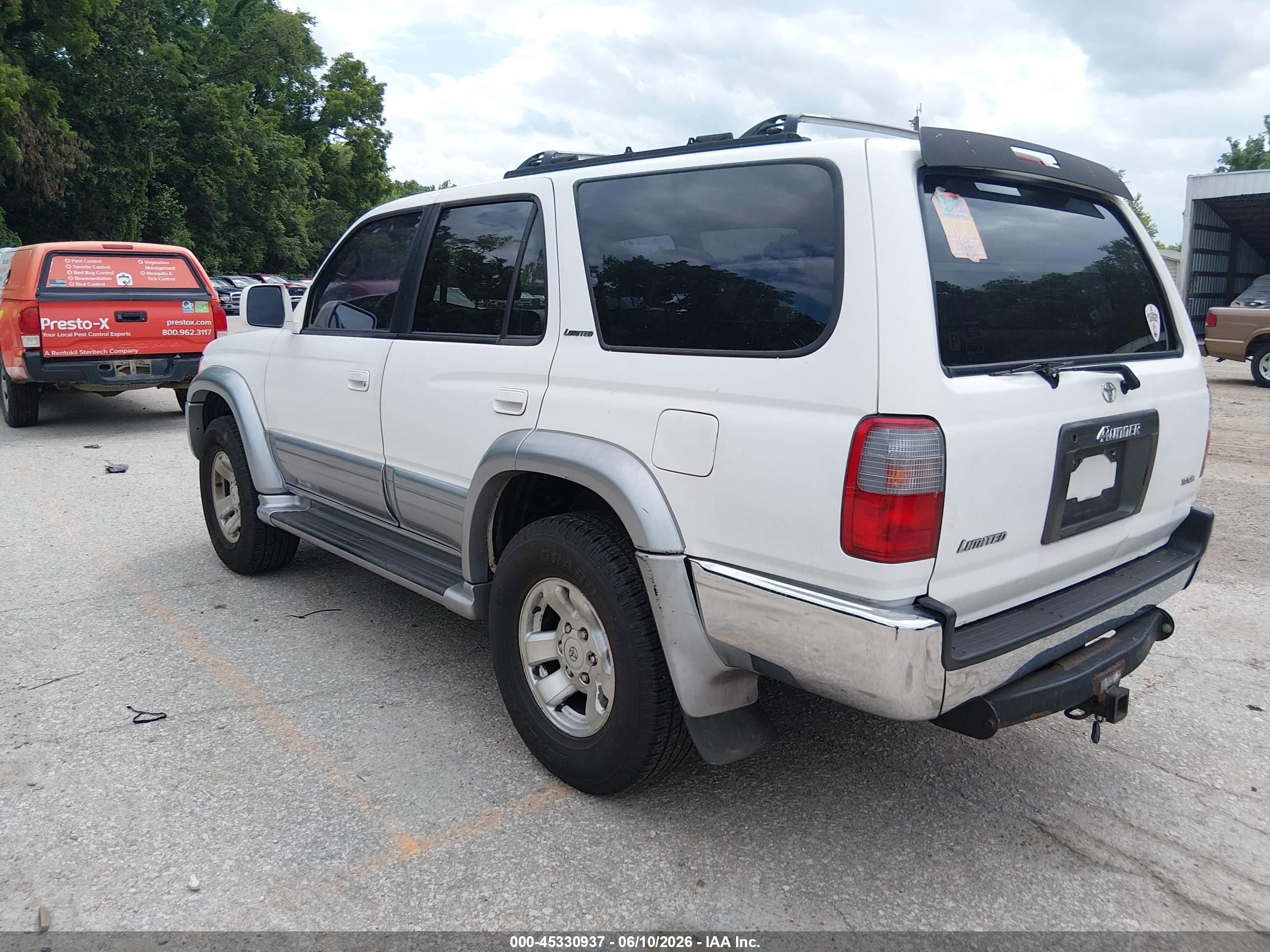 1997 Toyota 4runner Sr5 V6 Limited Белый vin: JT3HN87R4V0102646