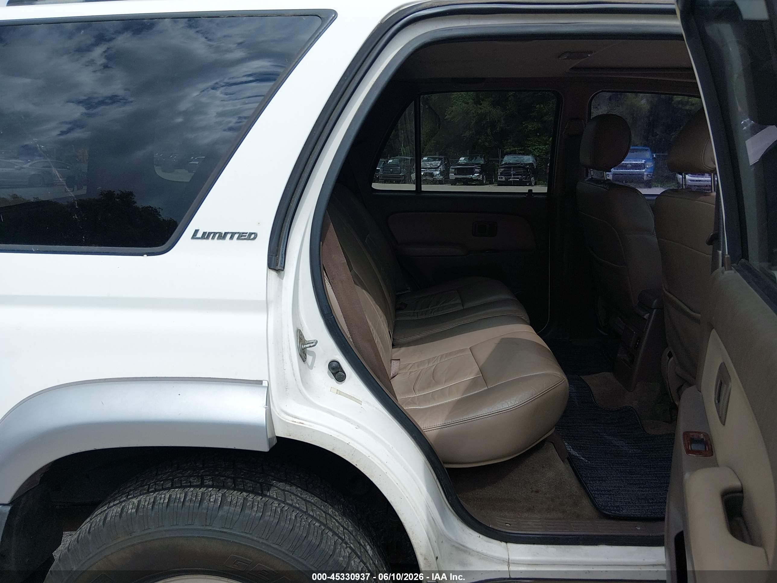 1997 Toyota 4runner Sr5 V6 Limited Белый vin: JT3HN87R4V0102646
