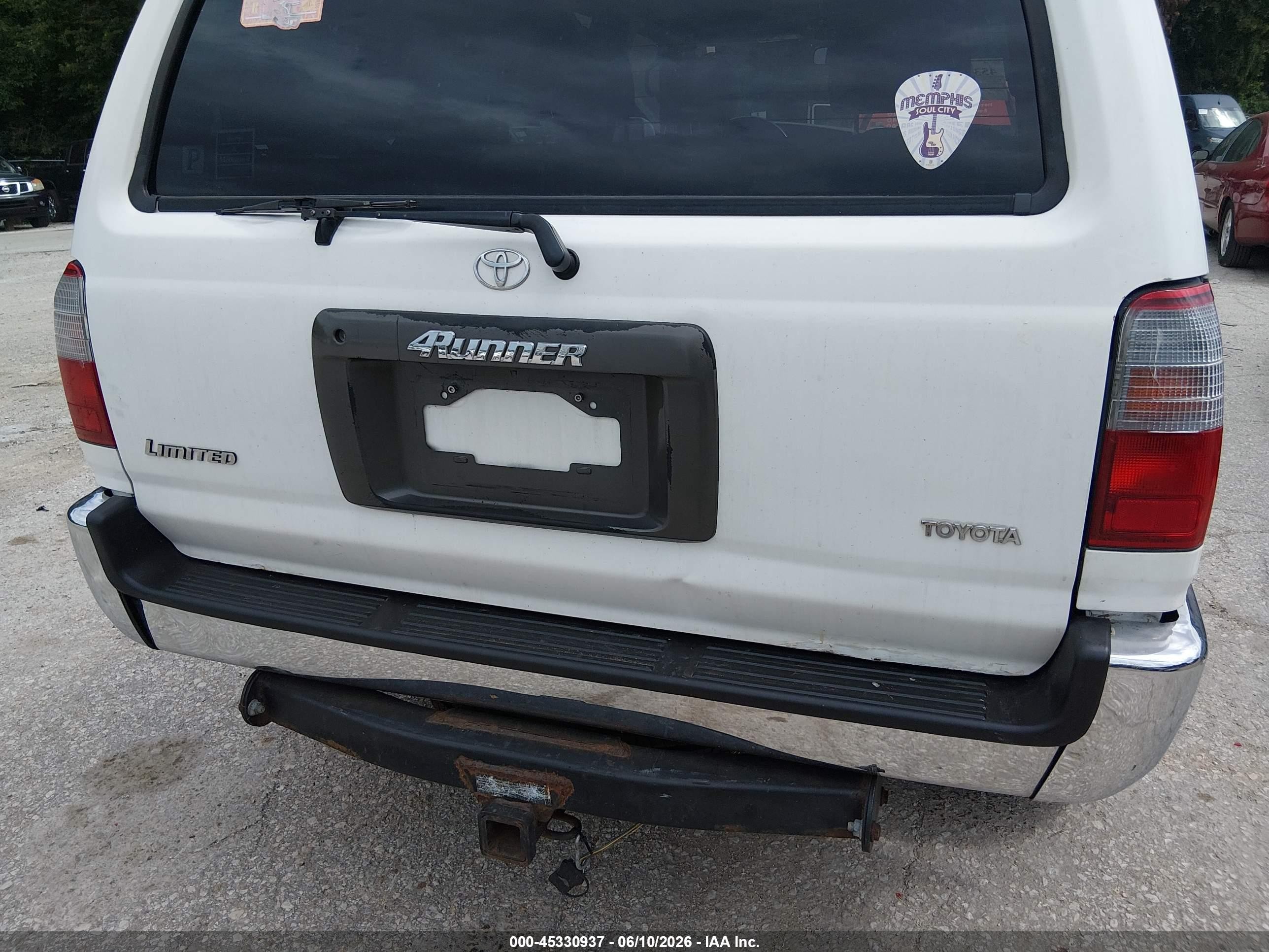 1997 Toyota 4runner Sr5 V6 Limited Белый vin: JT3HN87R4V0102646