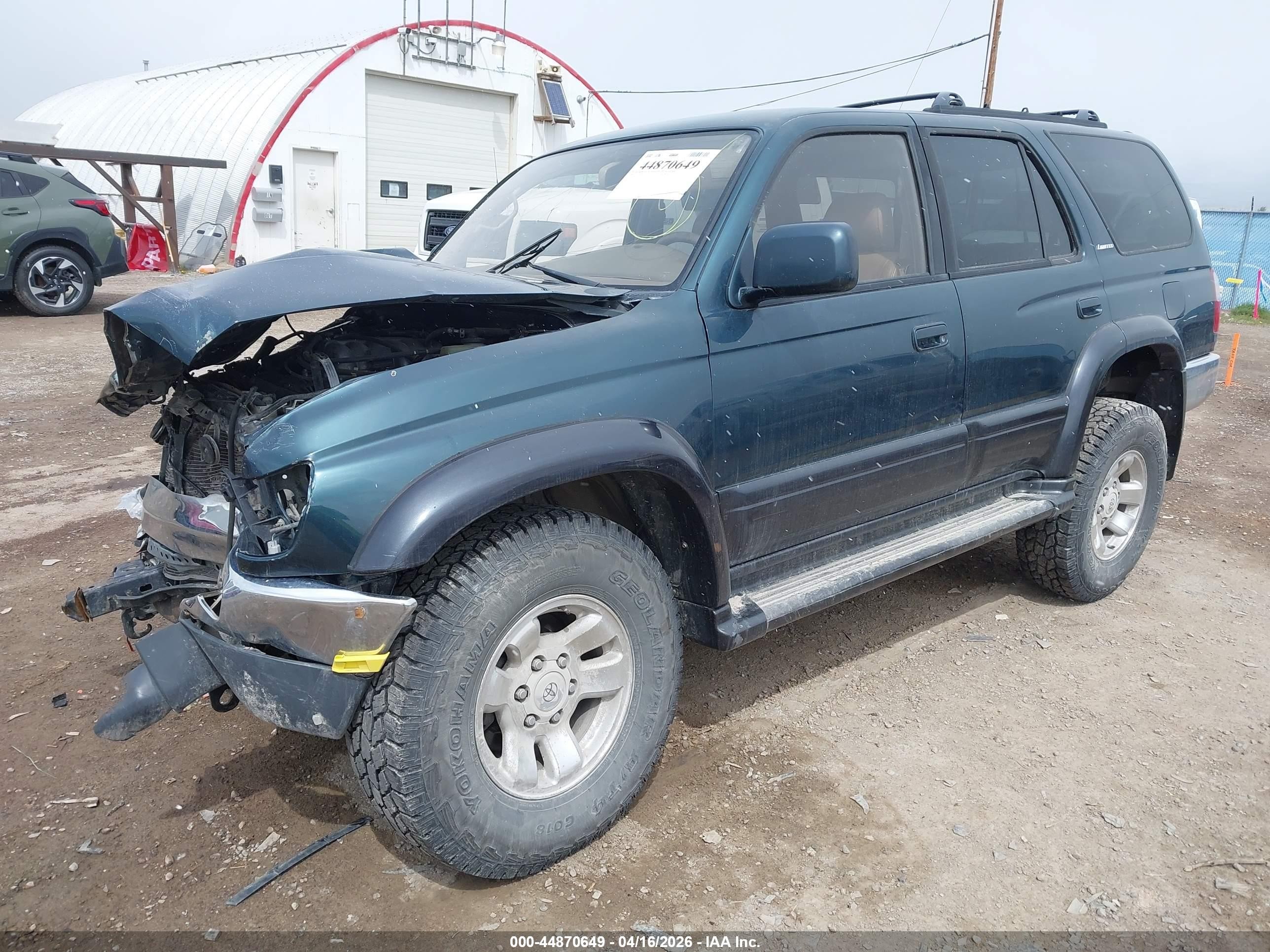 1998 Toyota 4runner Sr5 V6 Limited Green vin: JT3HN87R4W0163433