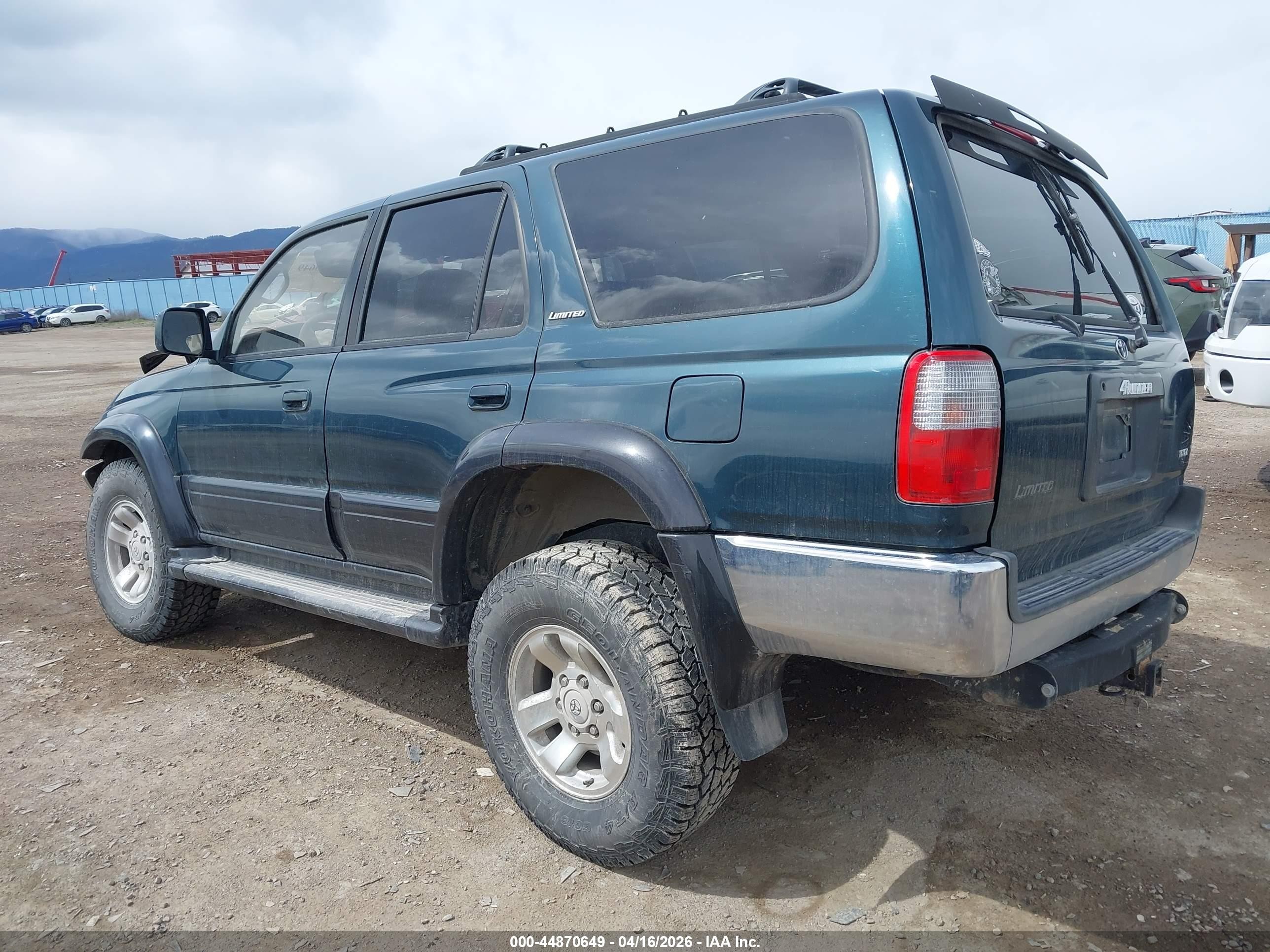 1998 Toyota 4runner Sr5 V6 Limited Green vin: JT3HN87R4W0163433