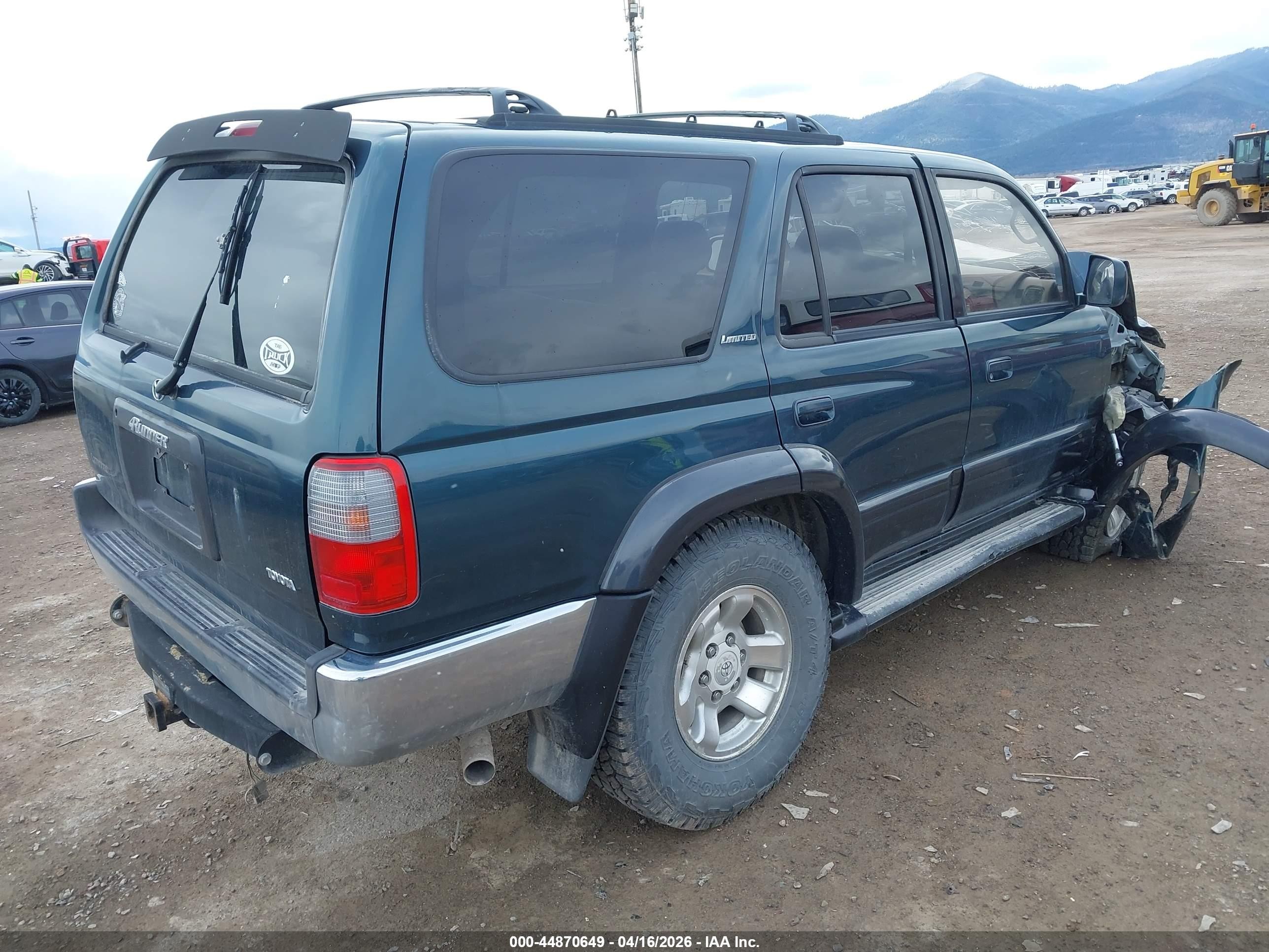 1998 Toyota 4runner Sr5 V6 Limited Green vin: JT3HN87R4W0163433