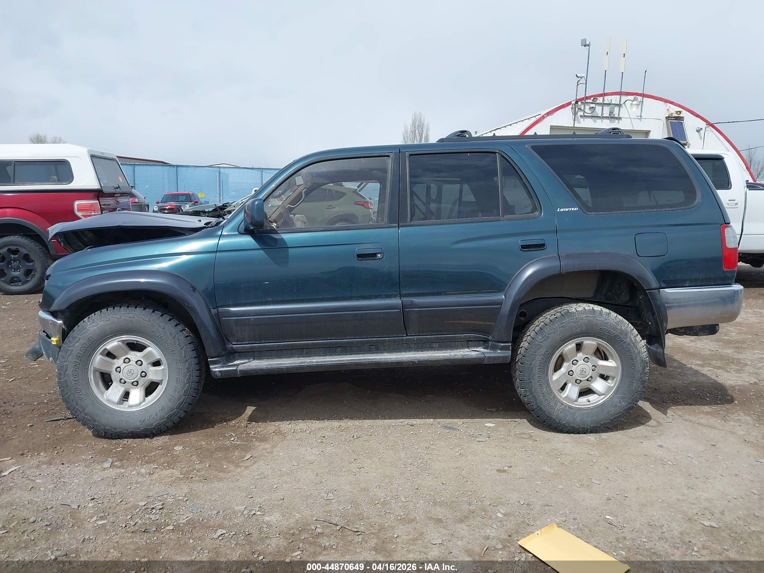 1998 Toyota 4runner Sr5 V6 Limited Green vin: JT3HN87R4W0163433