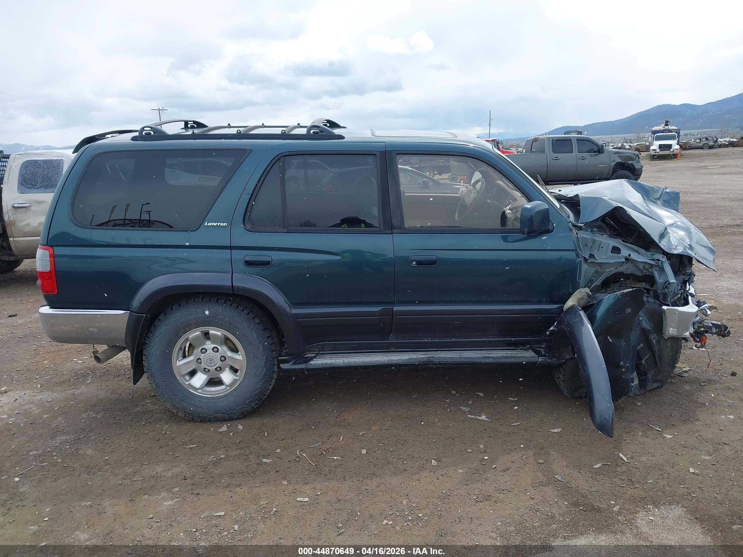 1998 Toyota 4runner Sr5 V6 Limited Green vin: JT3HN87R4W0163433