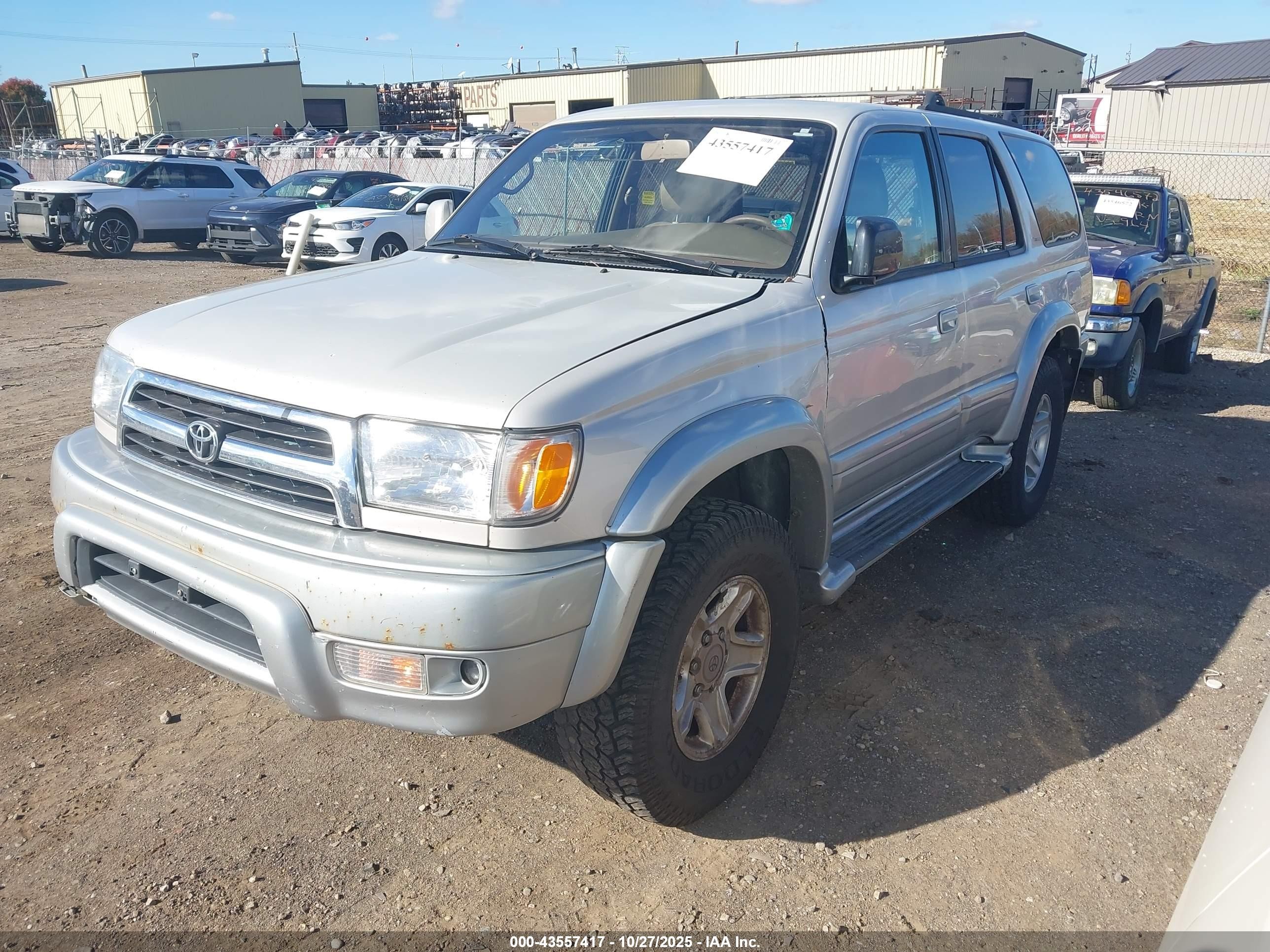 1999 Toyota 4runner Limited V6 Silver vin: JT3HN87R4X0222241