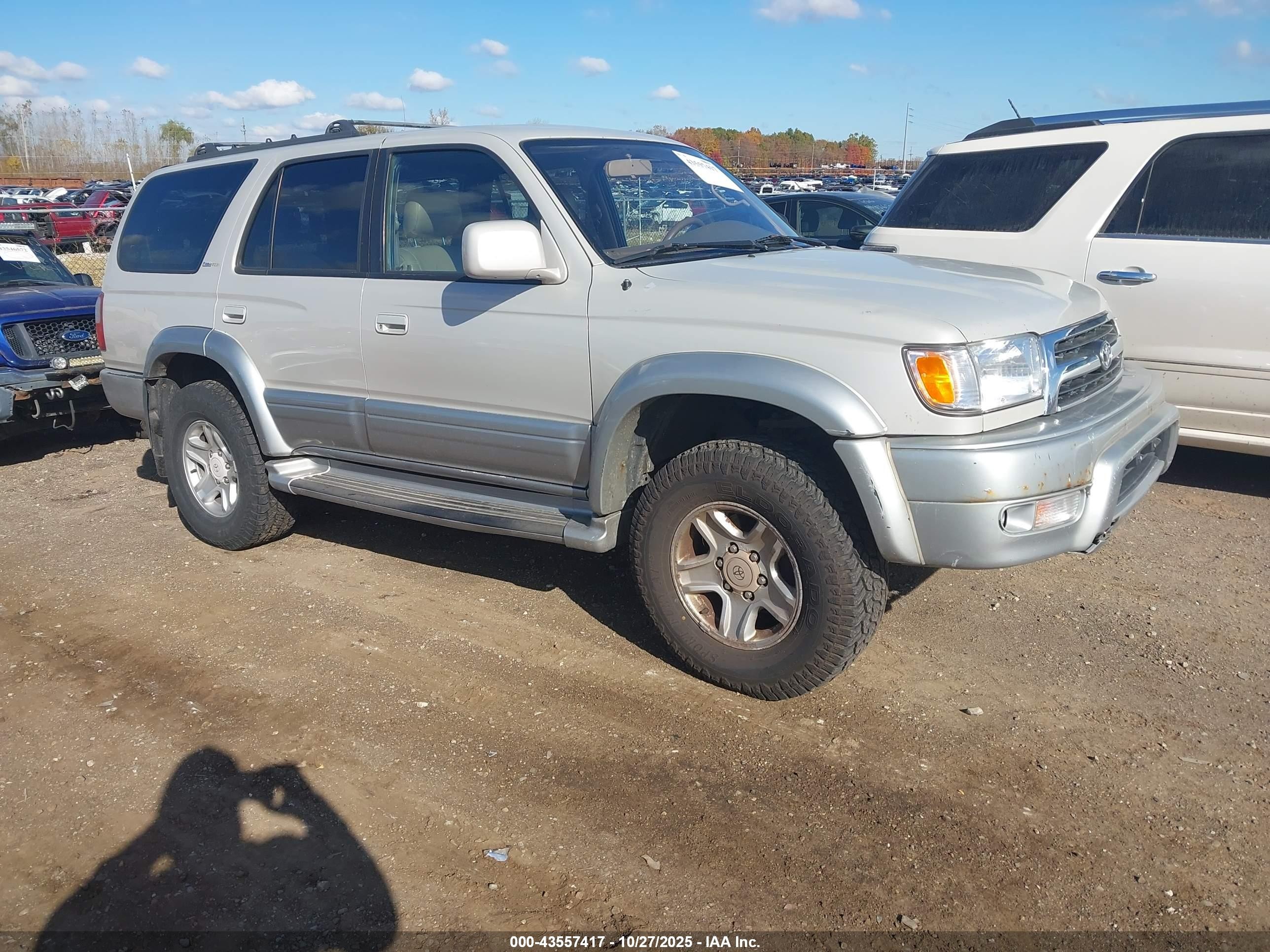 1999 Toyota 4runner Limited V6 Silver vin: JT3HN87R4X0222241