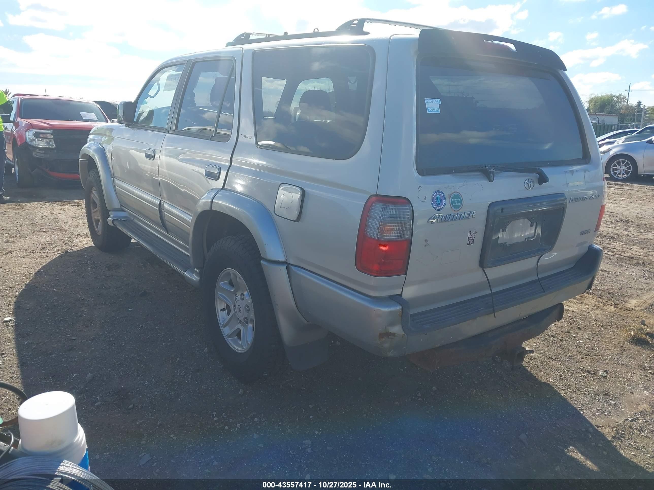 1999 Toyota 4runner Limited V6 Silver vin: JT3HN87R4X0222241