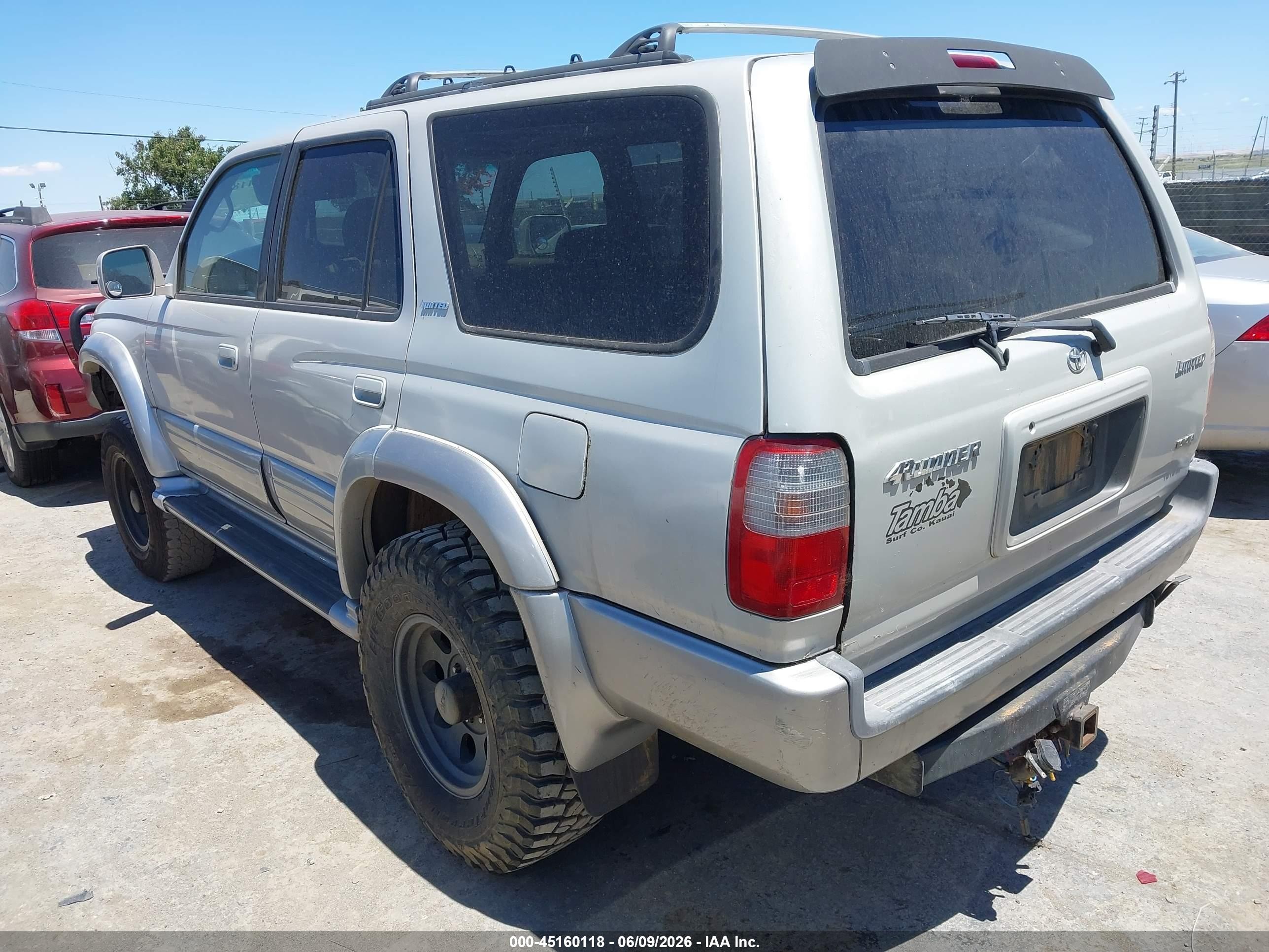 1999 Toyota 4runner Limited V6 Gray vin: JT3HN87R4X0256289