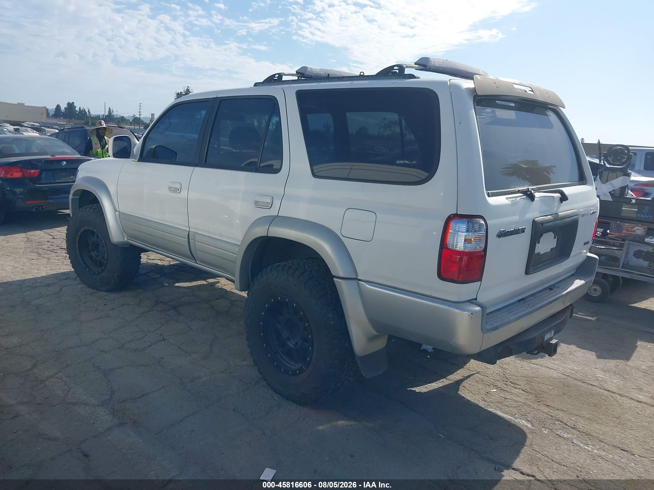 2001 Toyota 4runner Limited V6 White vin: JT3HN87R510331492