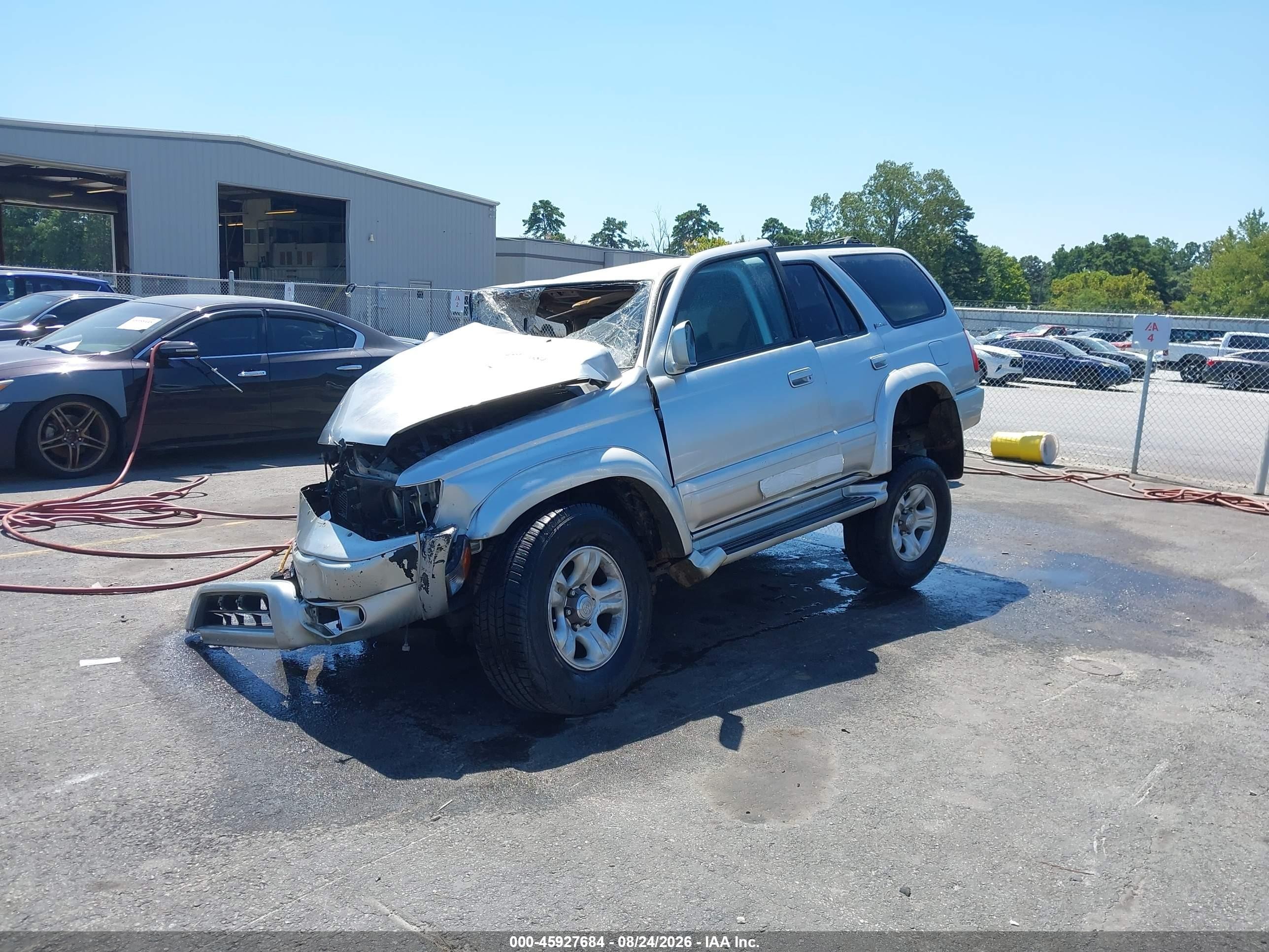 2002 Toyota 4runner Limited V6 Silver vin: JT3HN87R520370780